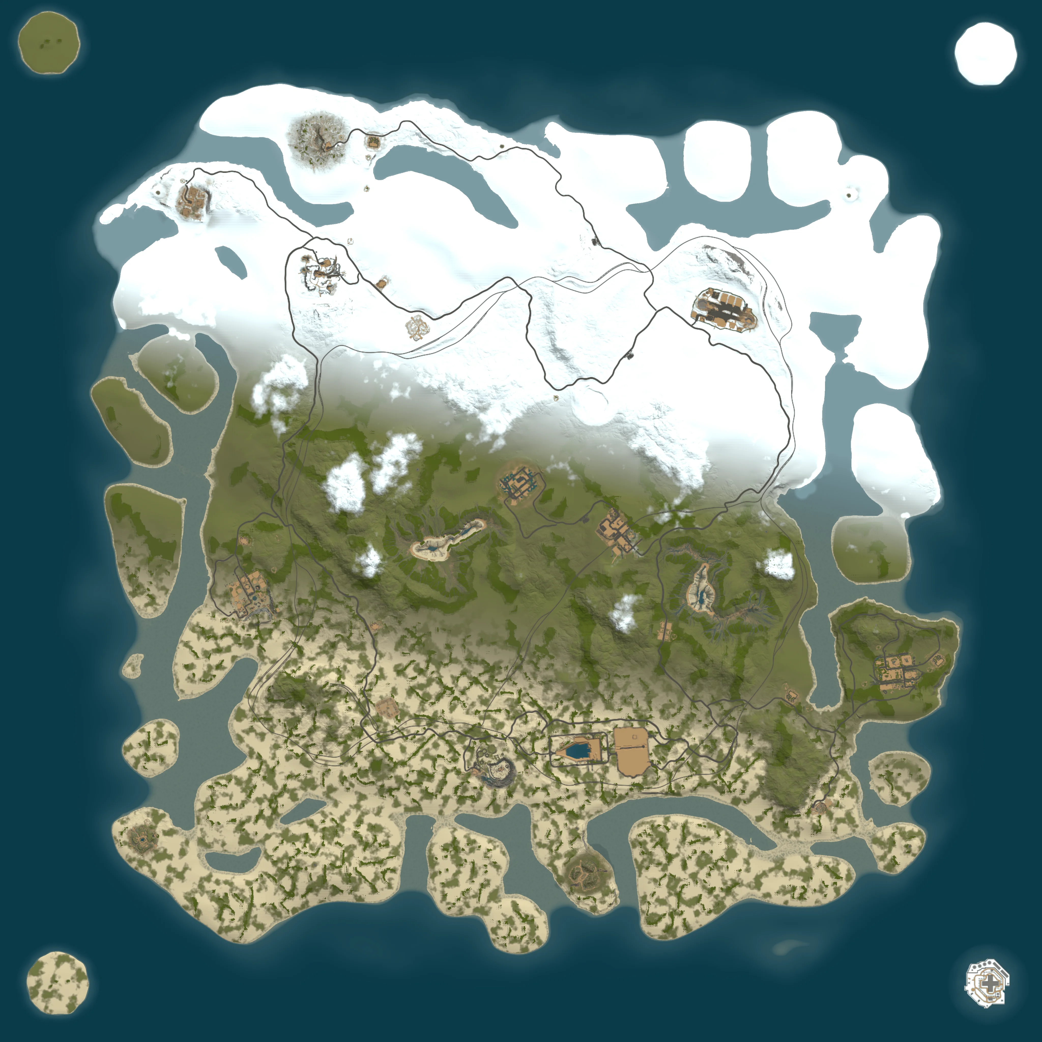 Rendered map for seed 1337