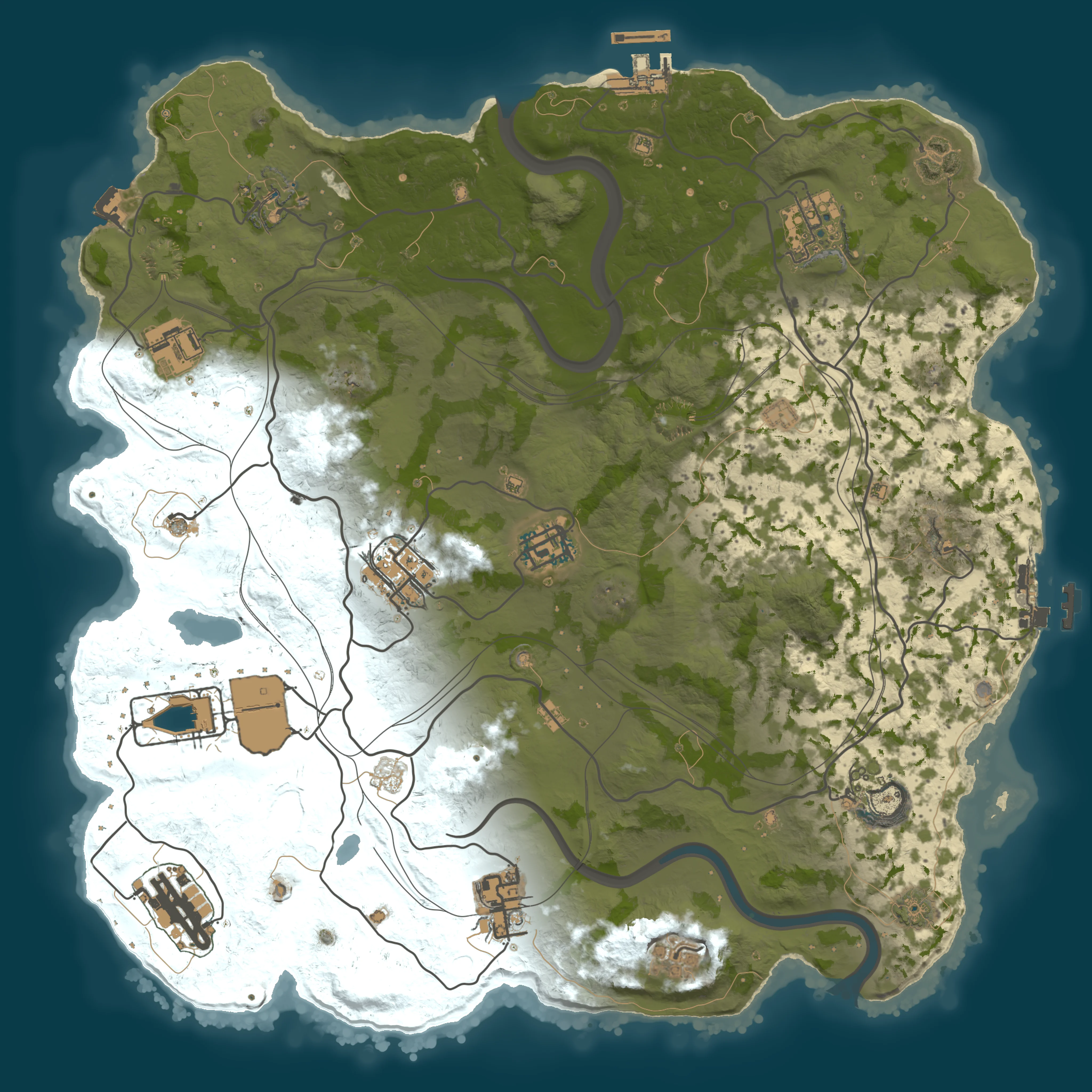 Rendered map for seed 1257387279
