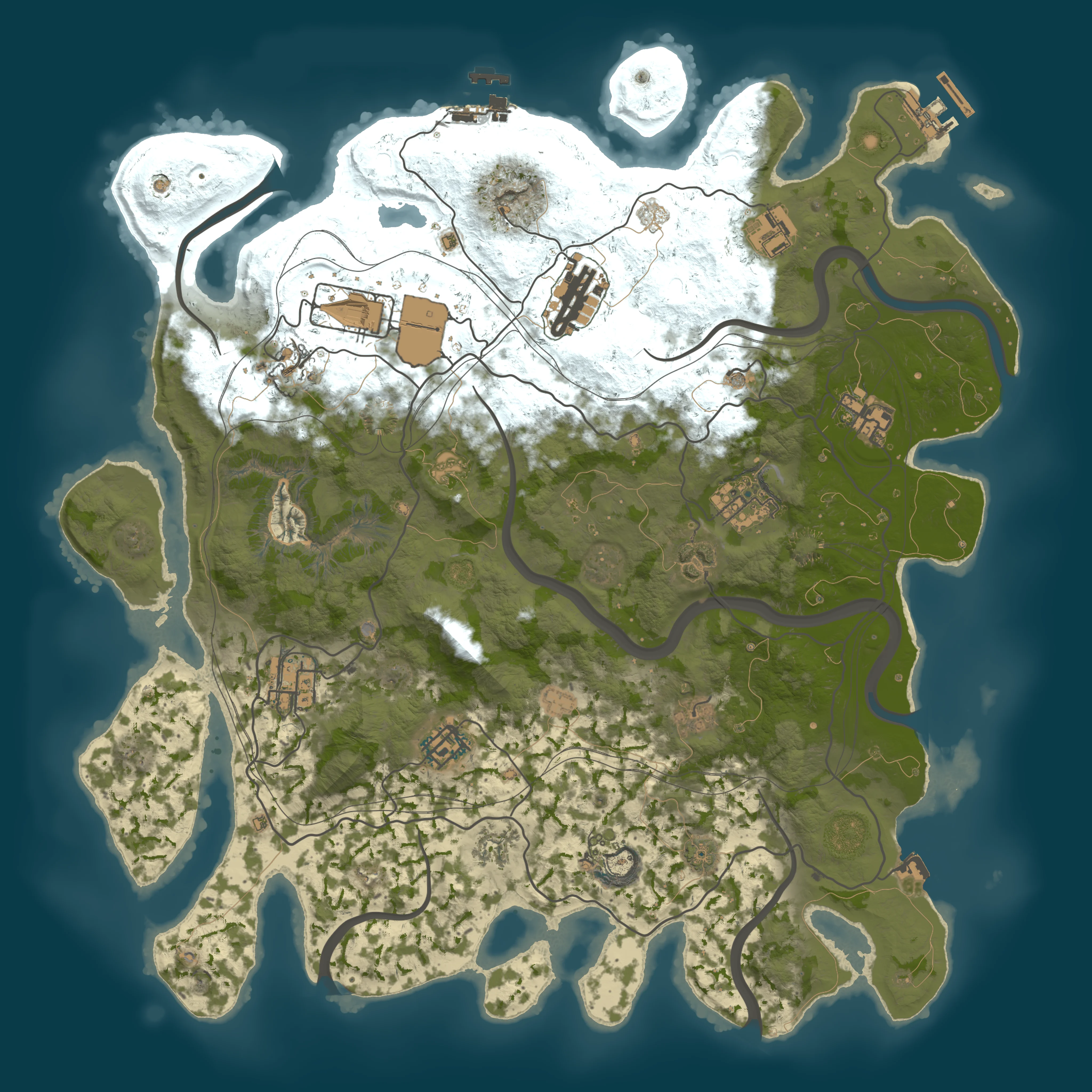 Rendered map for seed 1819542518