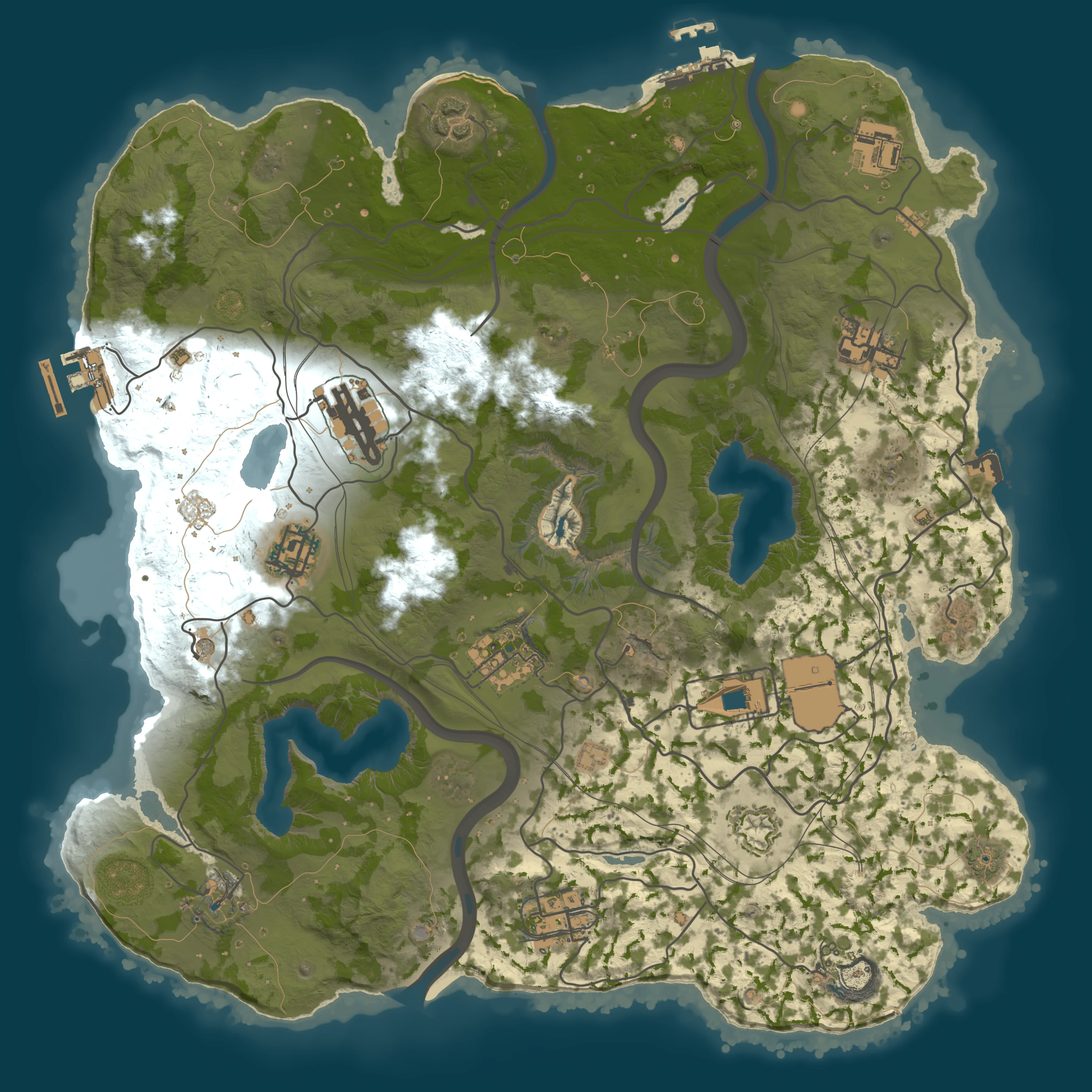 Rendered map for seed 77754593