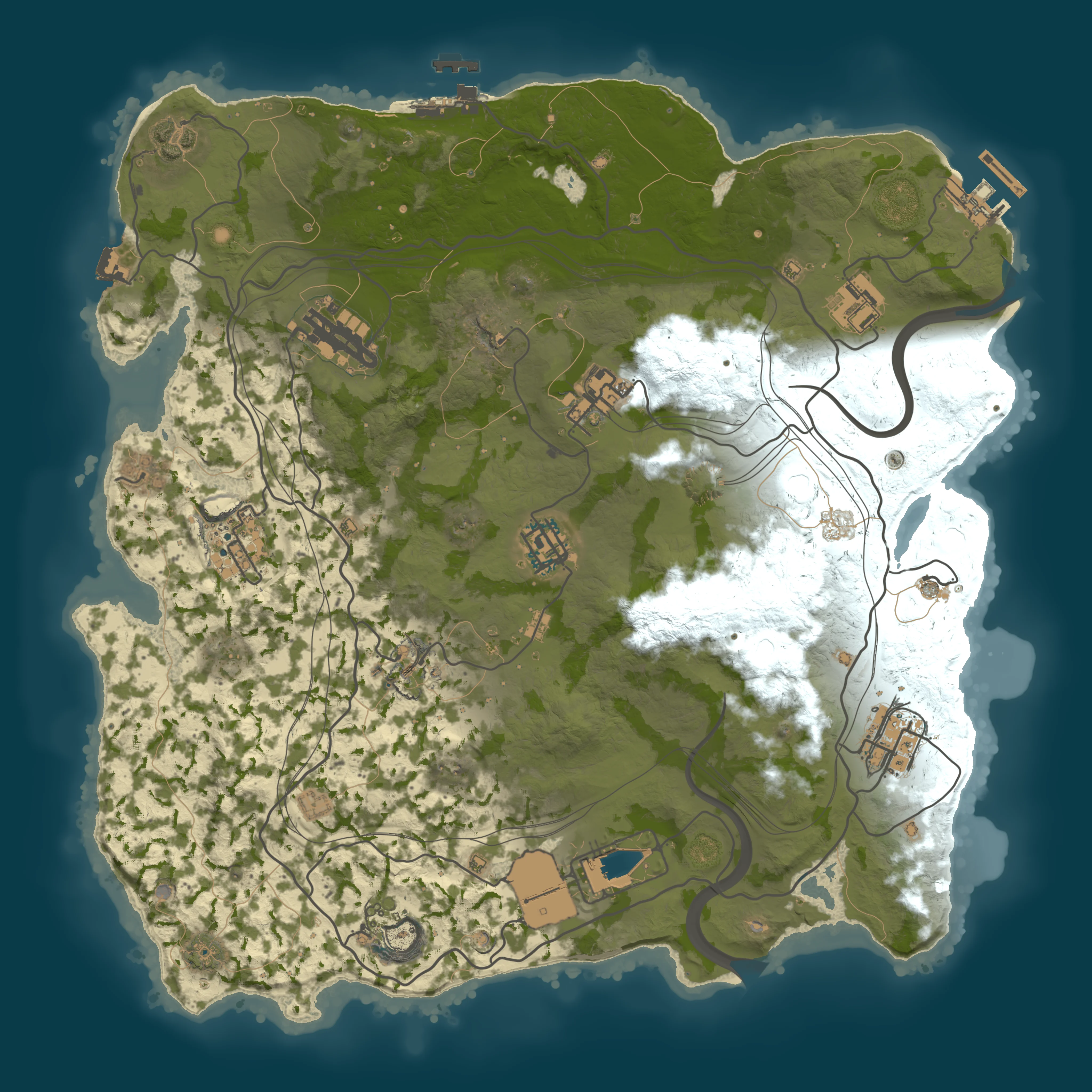 Rendered map for seed 619233