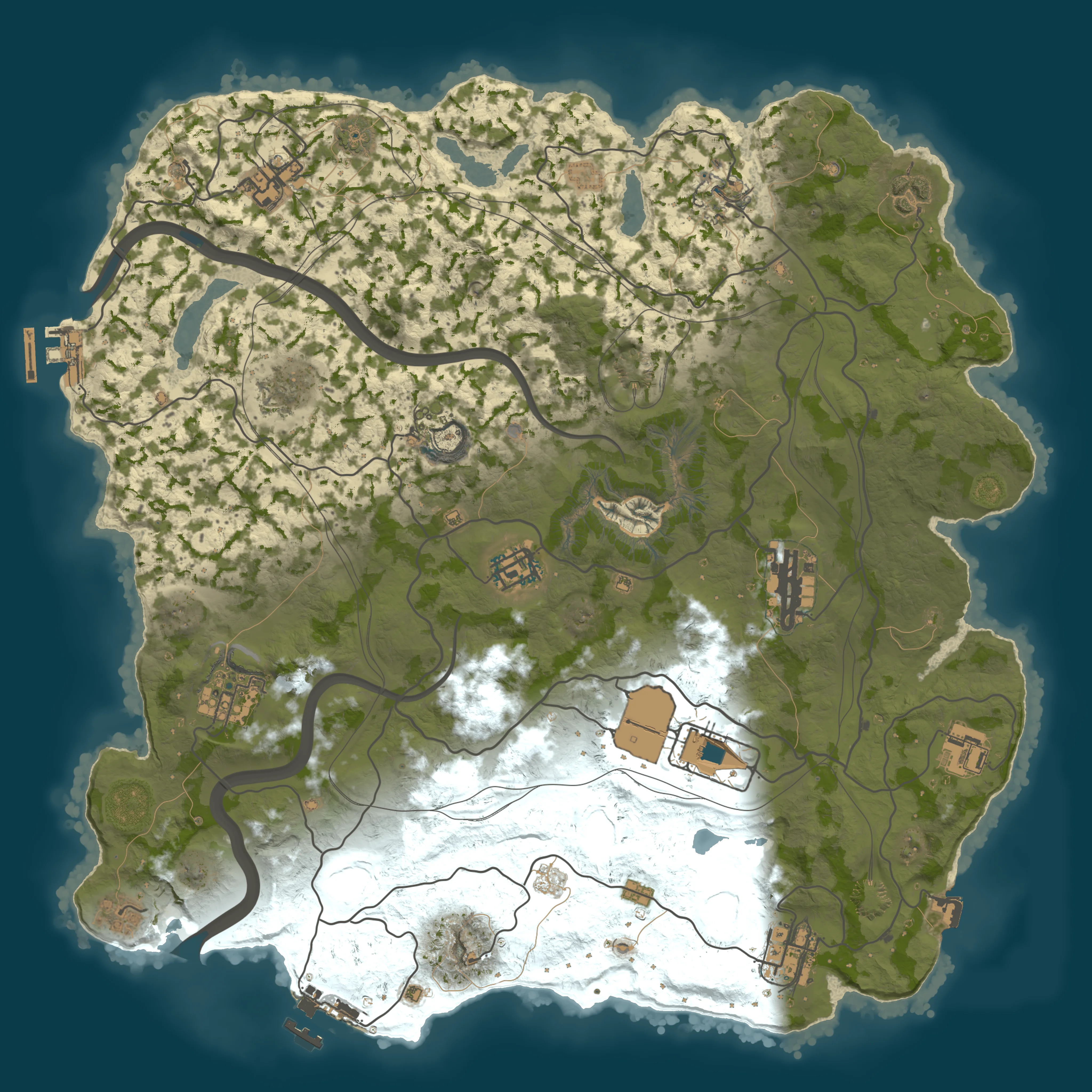 Rendered map for seed 1470963251