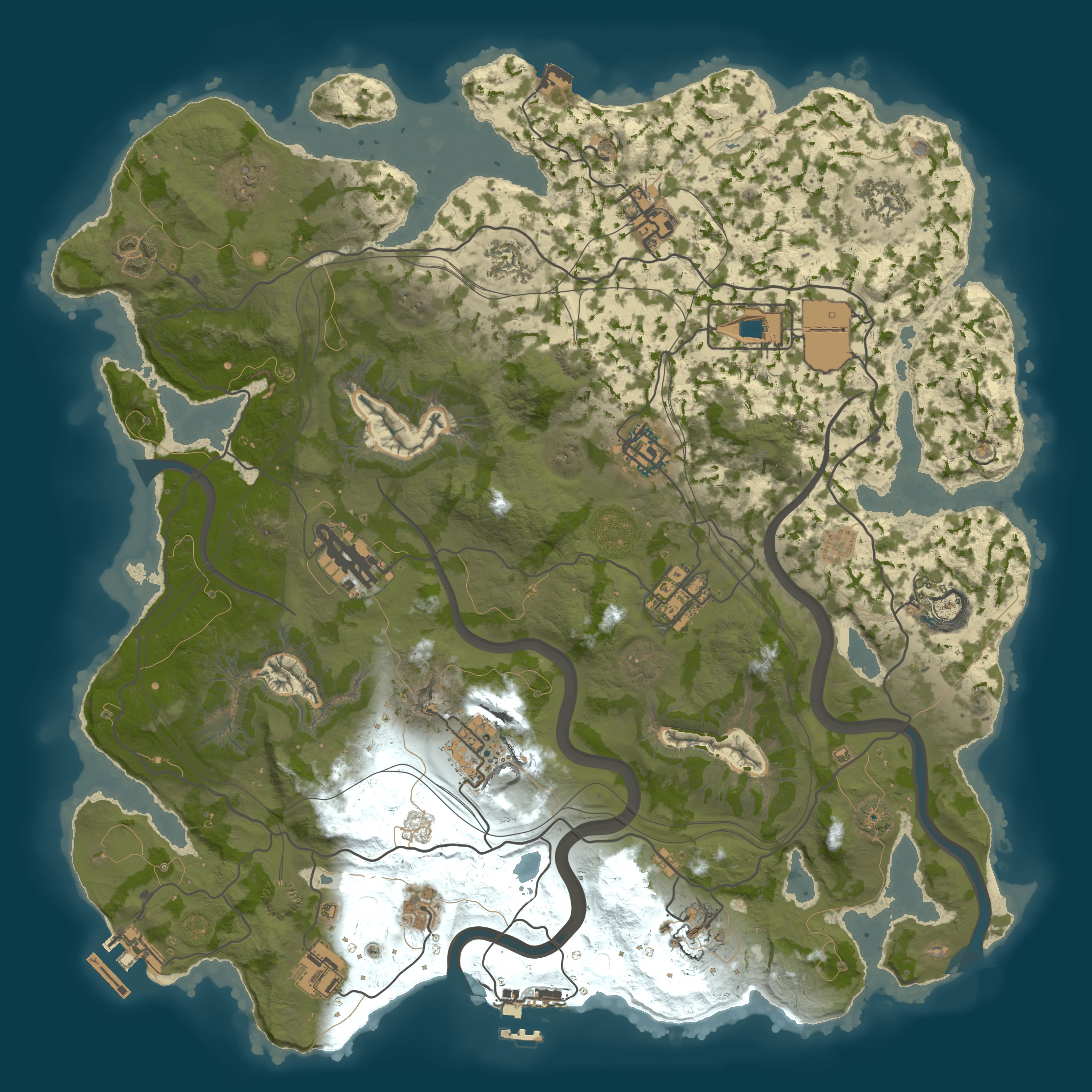 Rendered map for seed 702133355