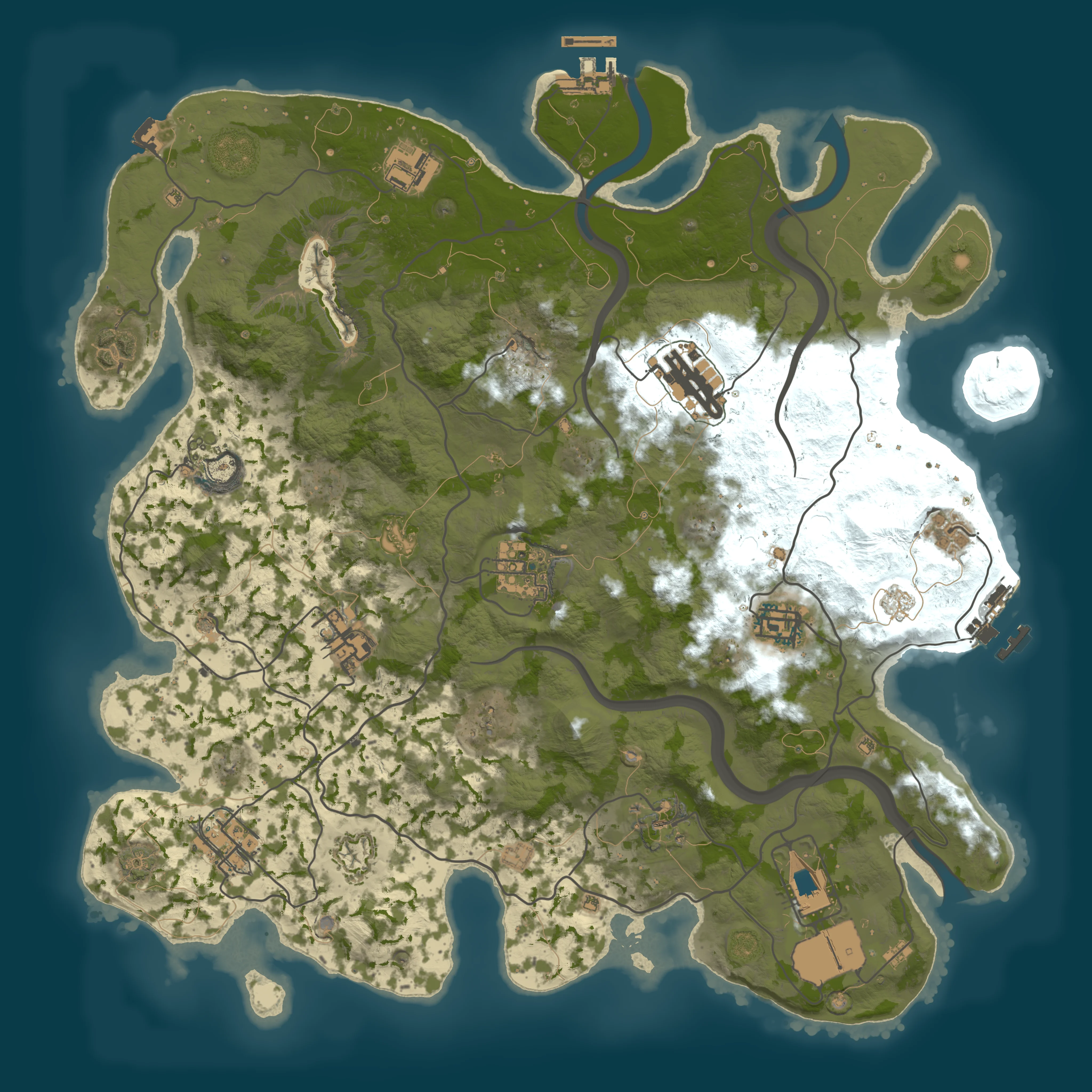 Rendered map for seed 304626451