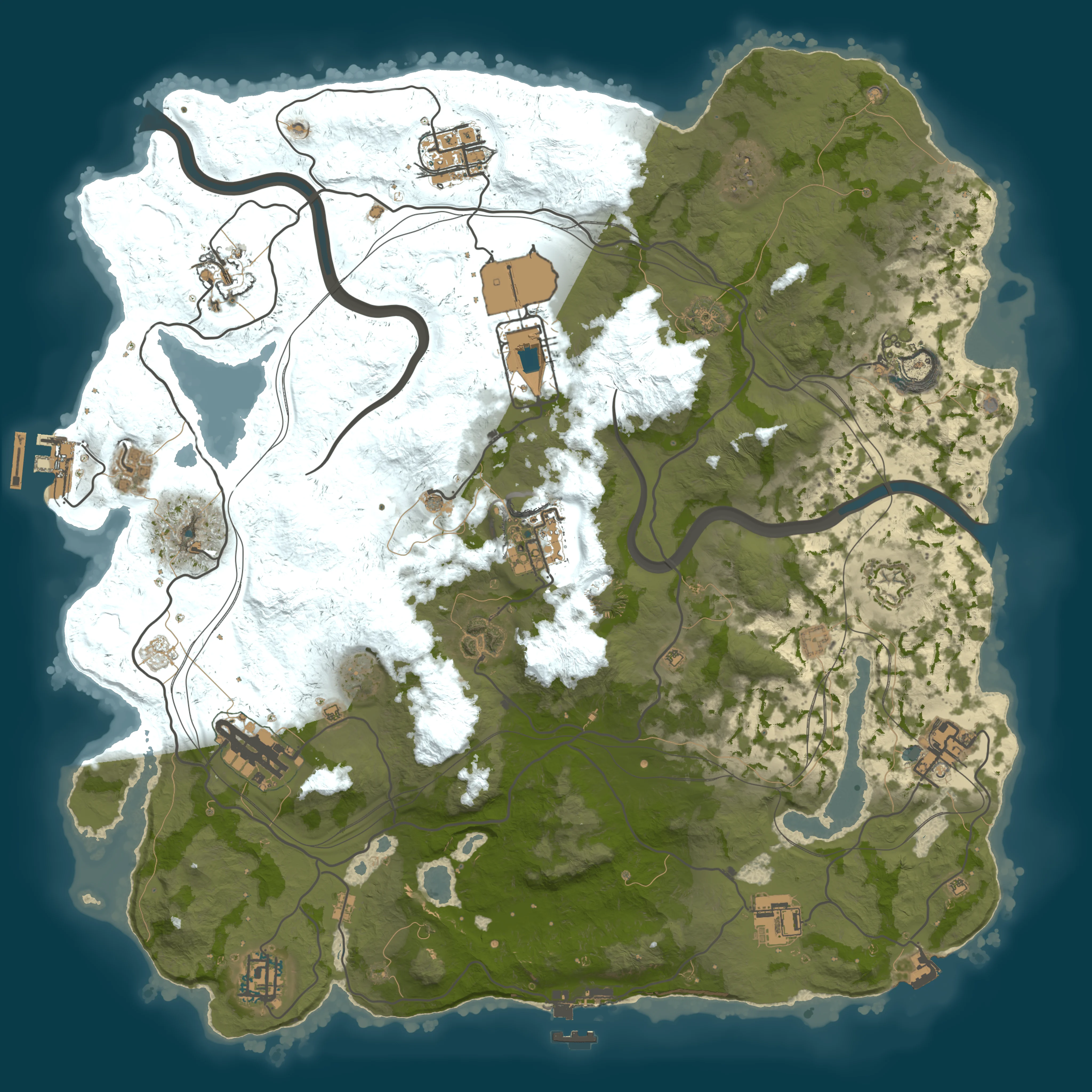 Rendered map for seed 22985
