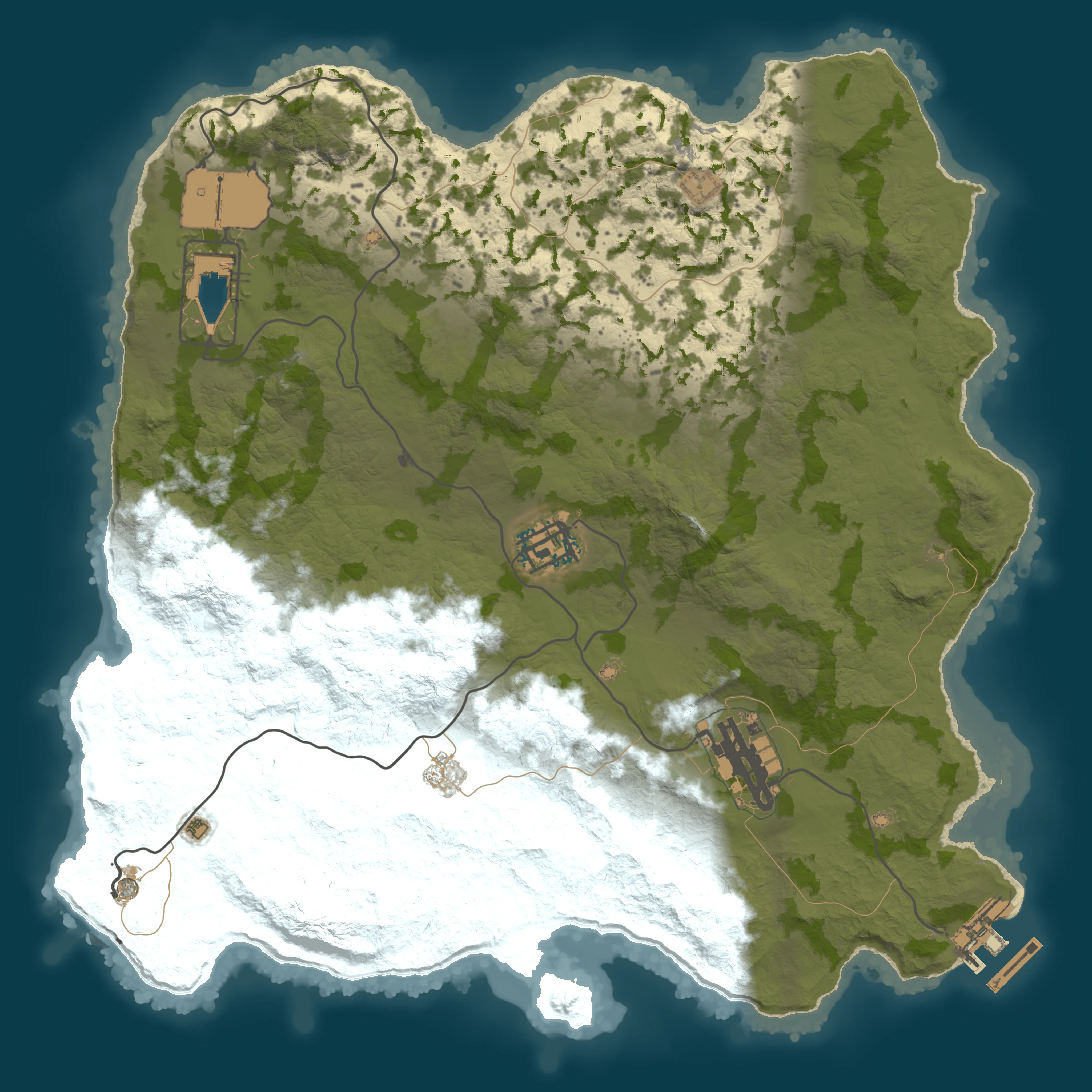 Rendered map for seed 1337