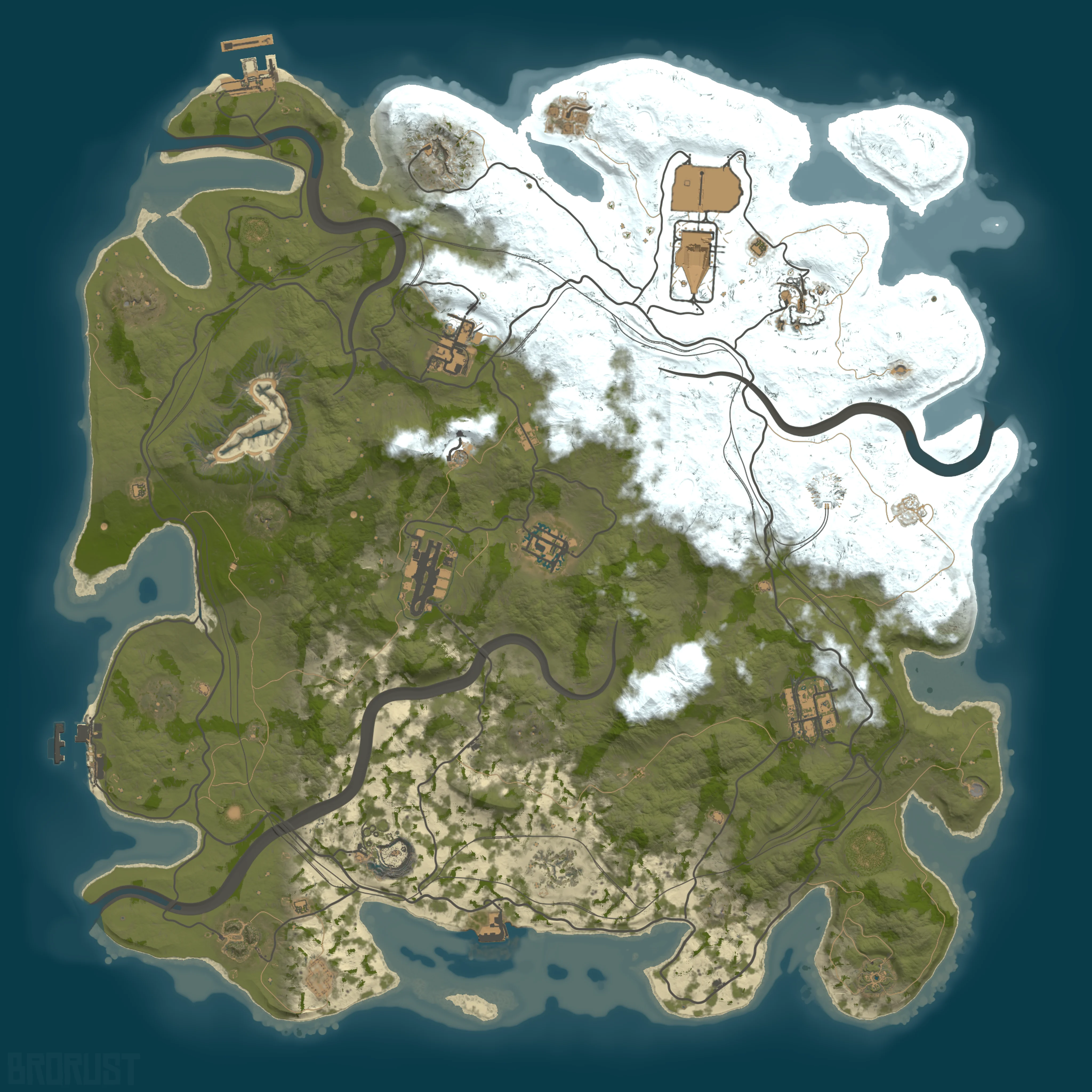 Rendered map for seed 30310