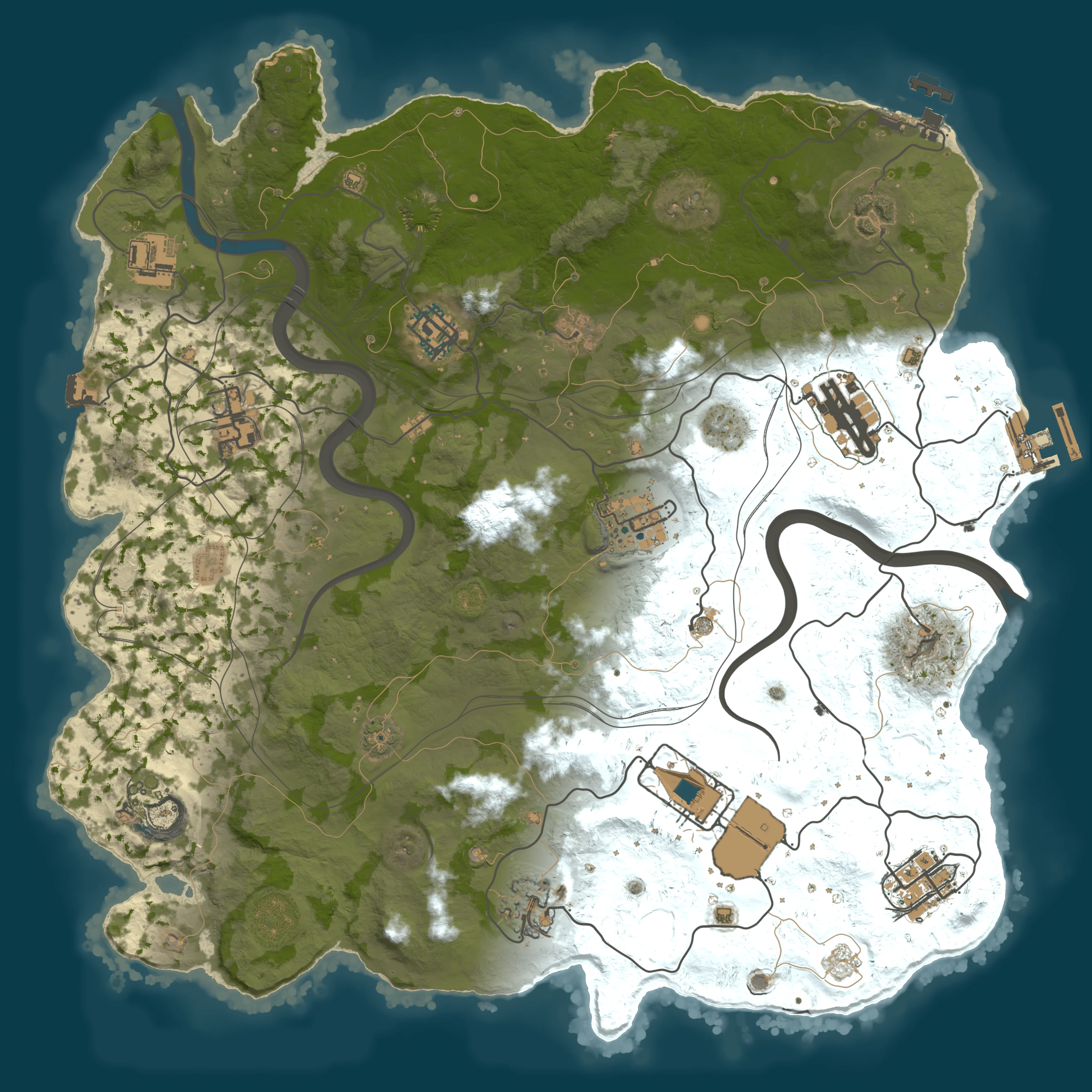 Rendered map for seed 1664582002