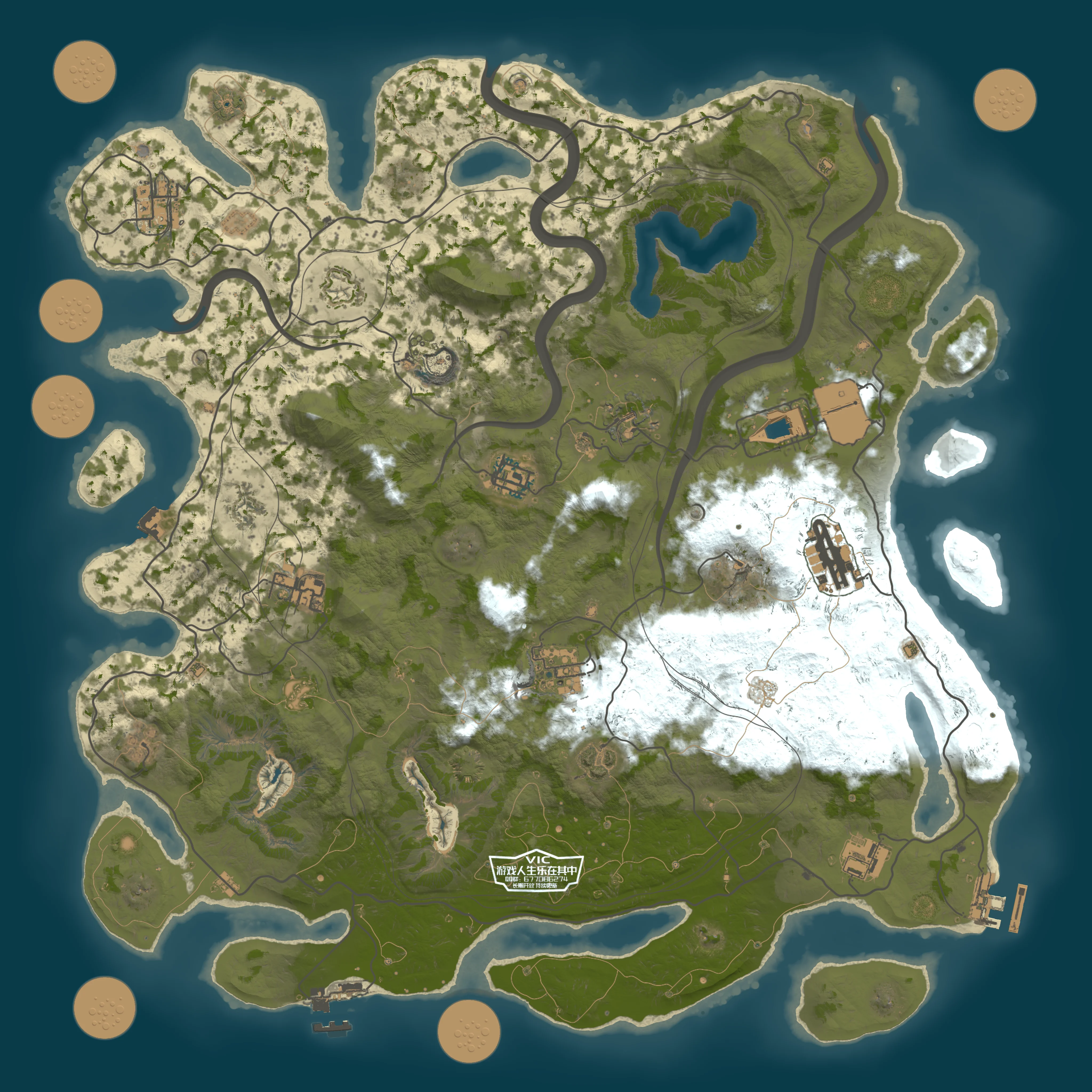 Rendered map for seed 1337