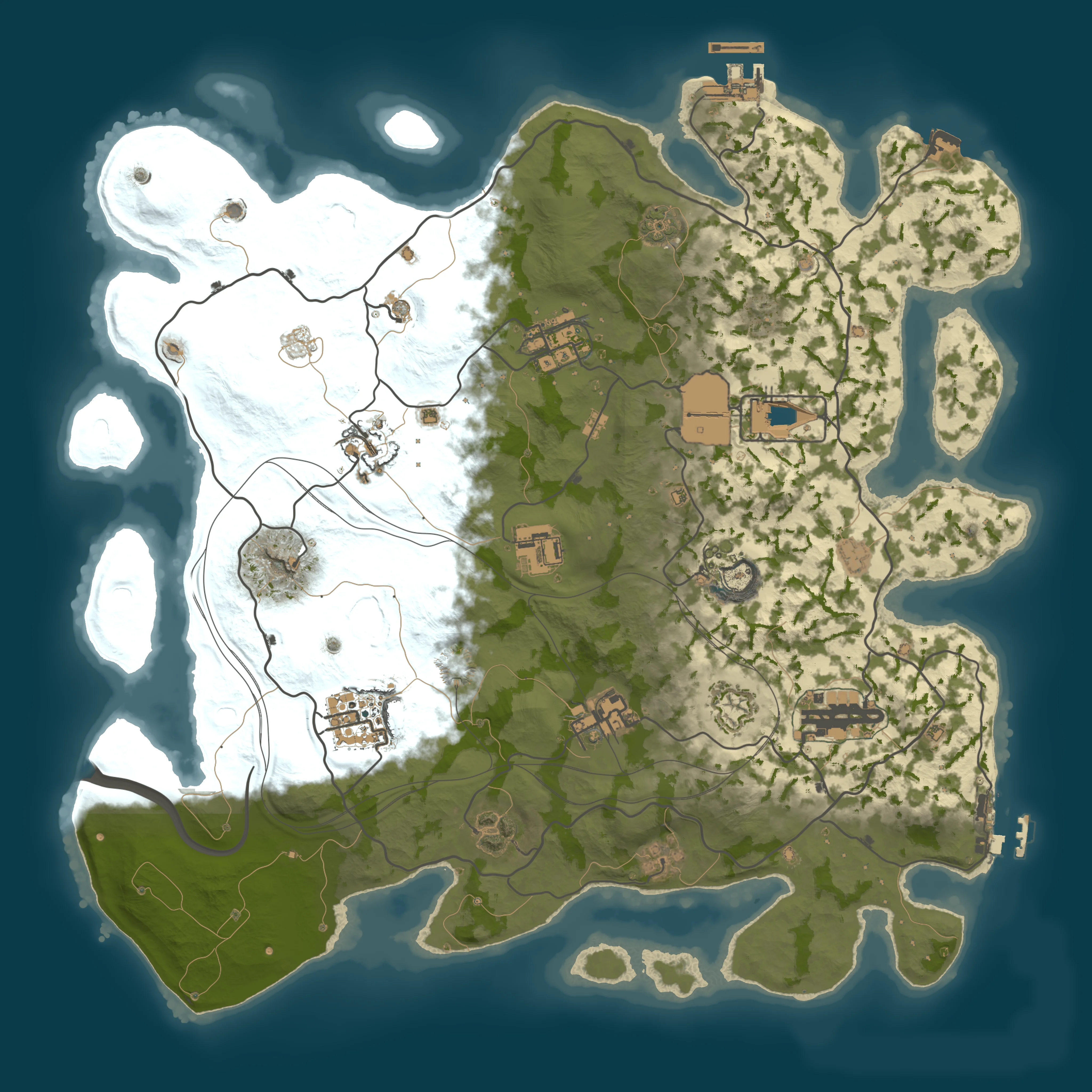Rendered map for seed 615330809