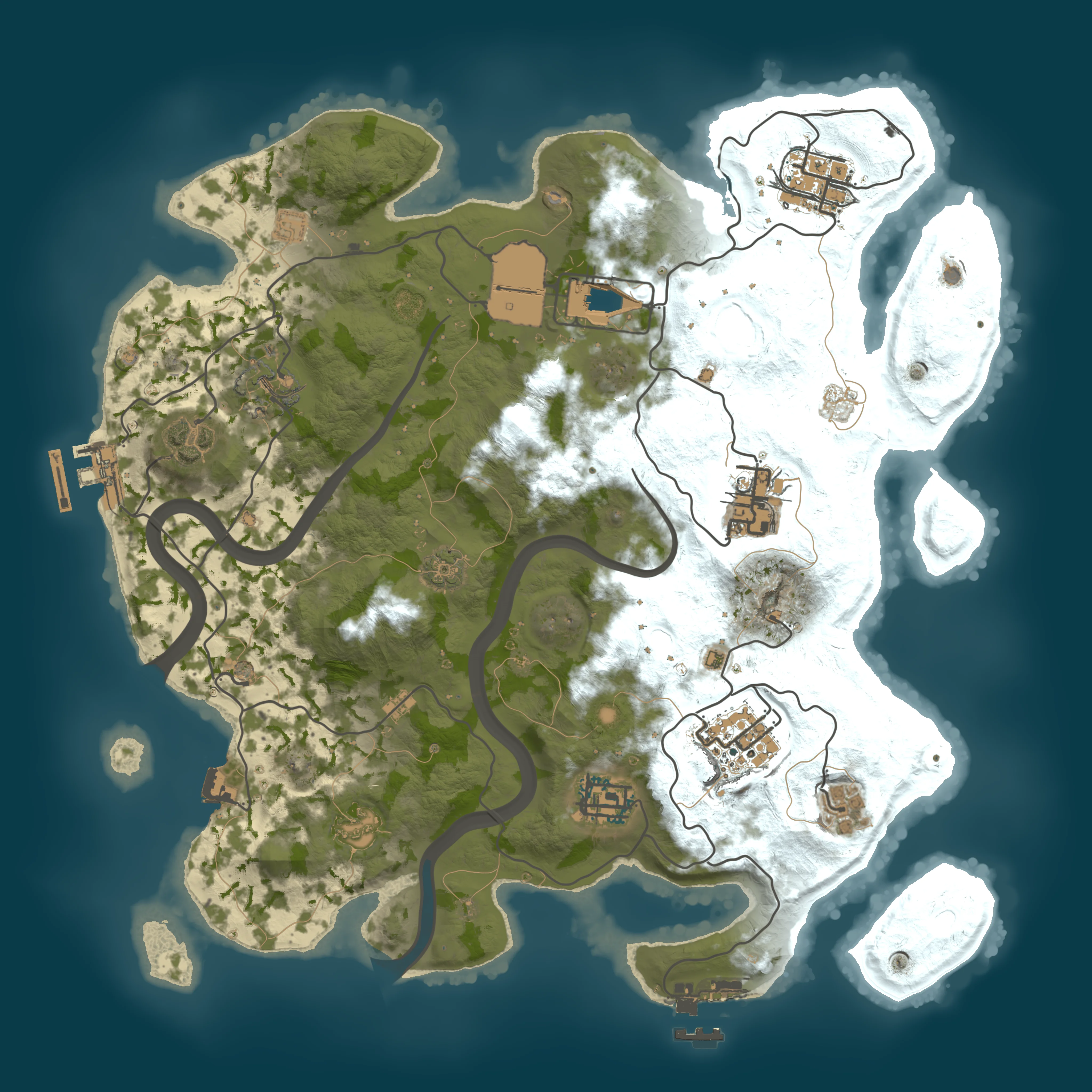 Rendered map for seed 129491986