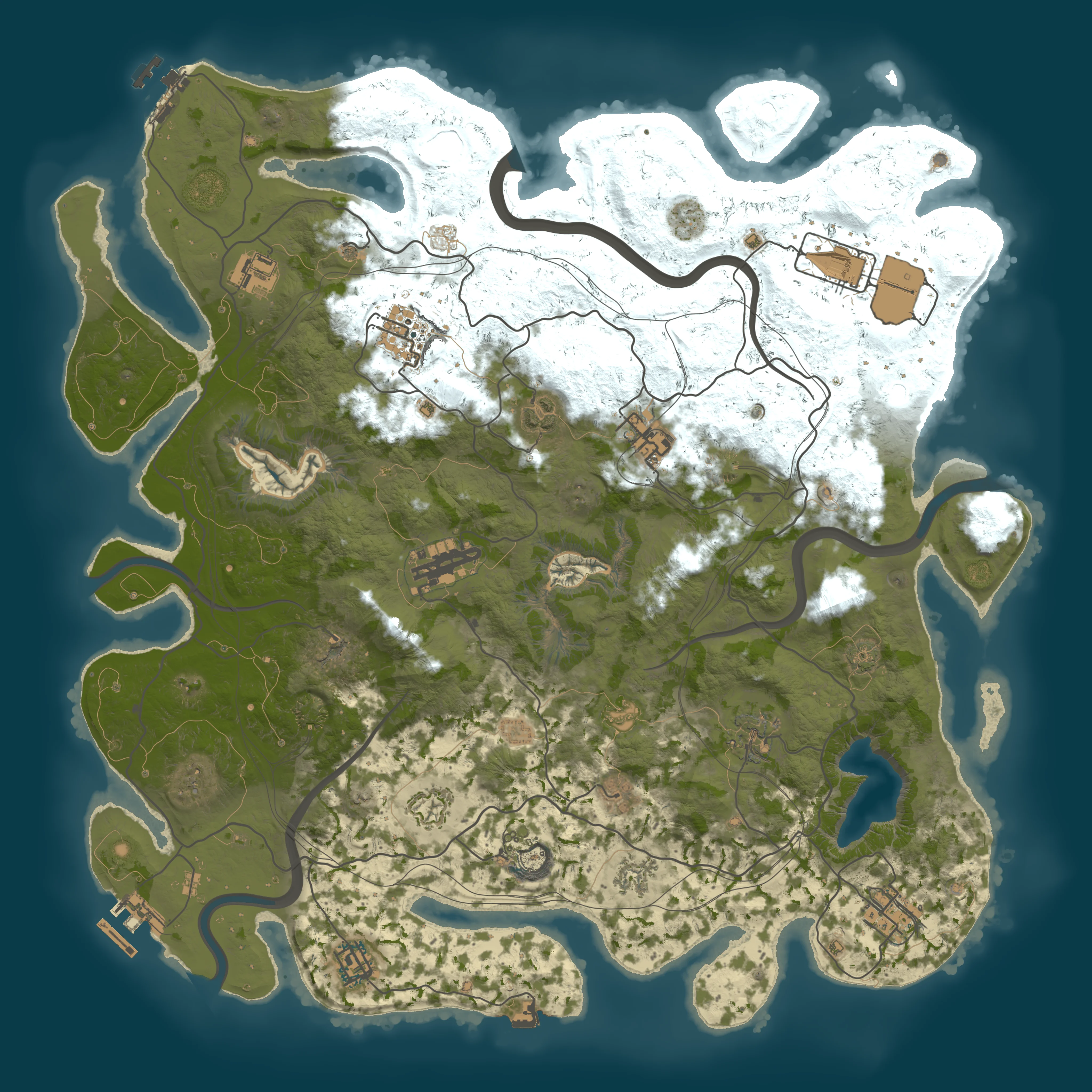 Rendered map for seed 2122343034