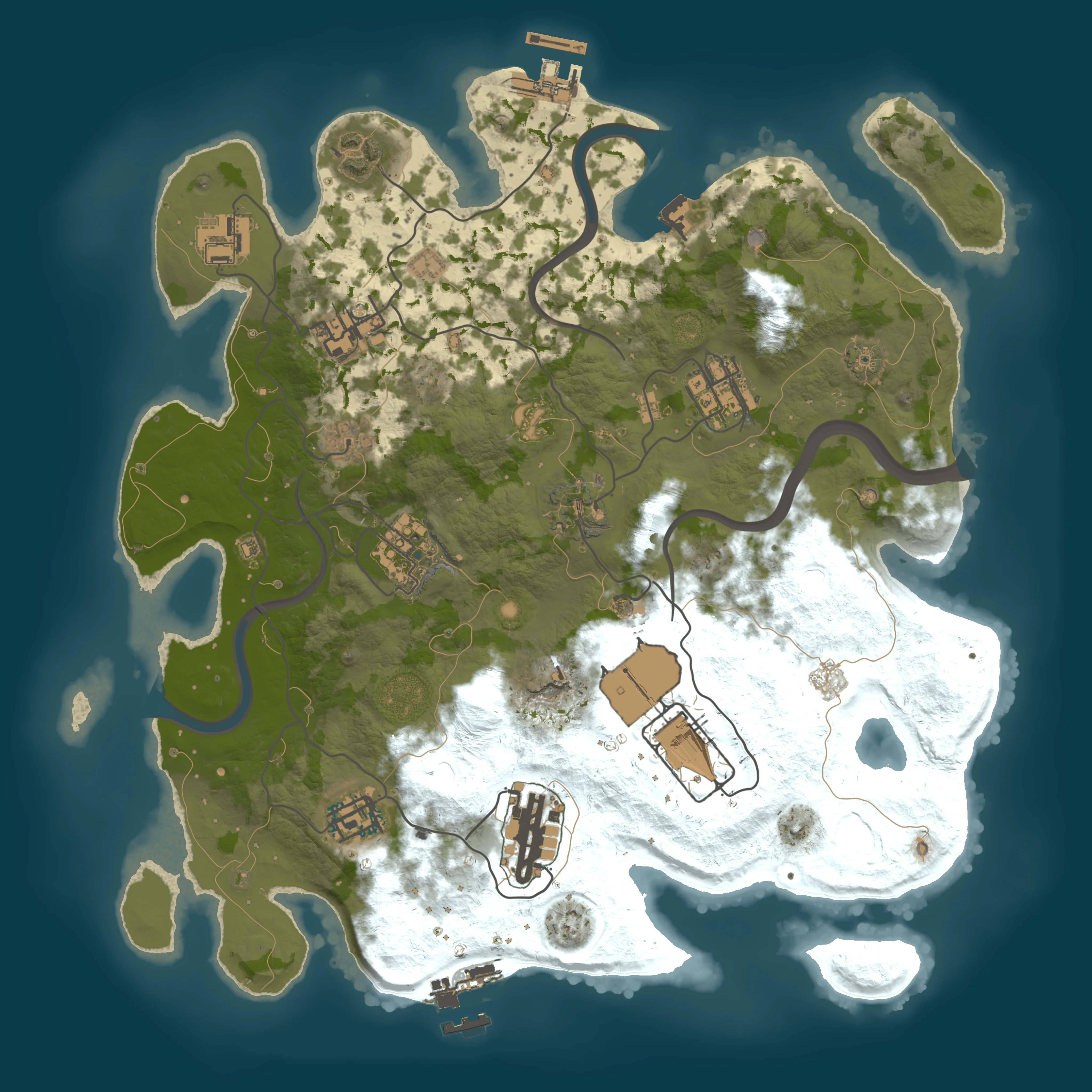 Rendered map for seed 127117700