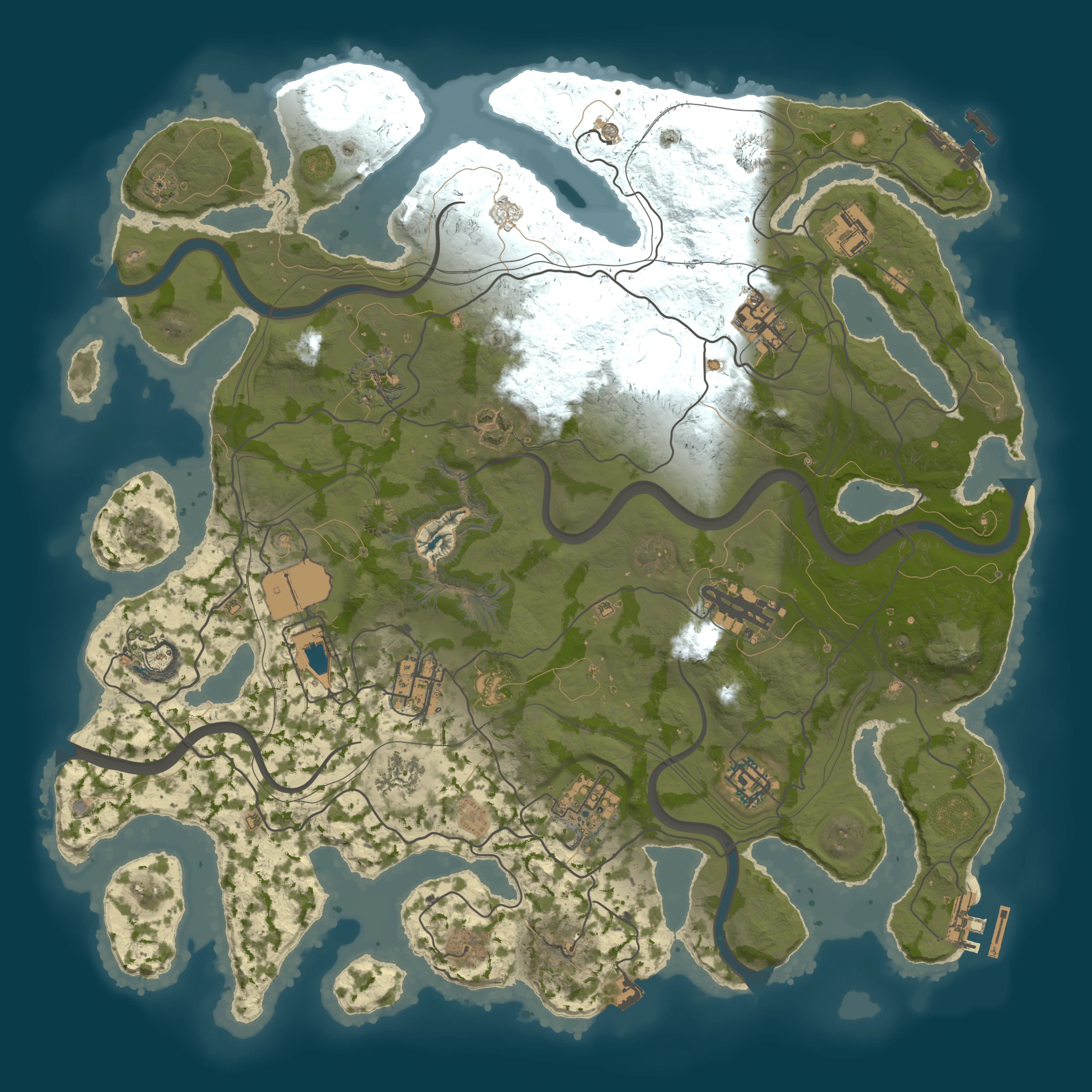 Rendered map for seed 1511602695