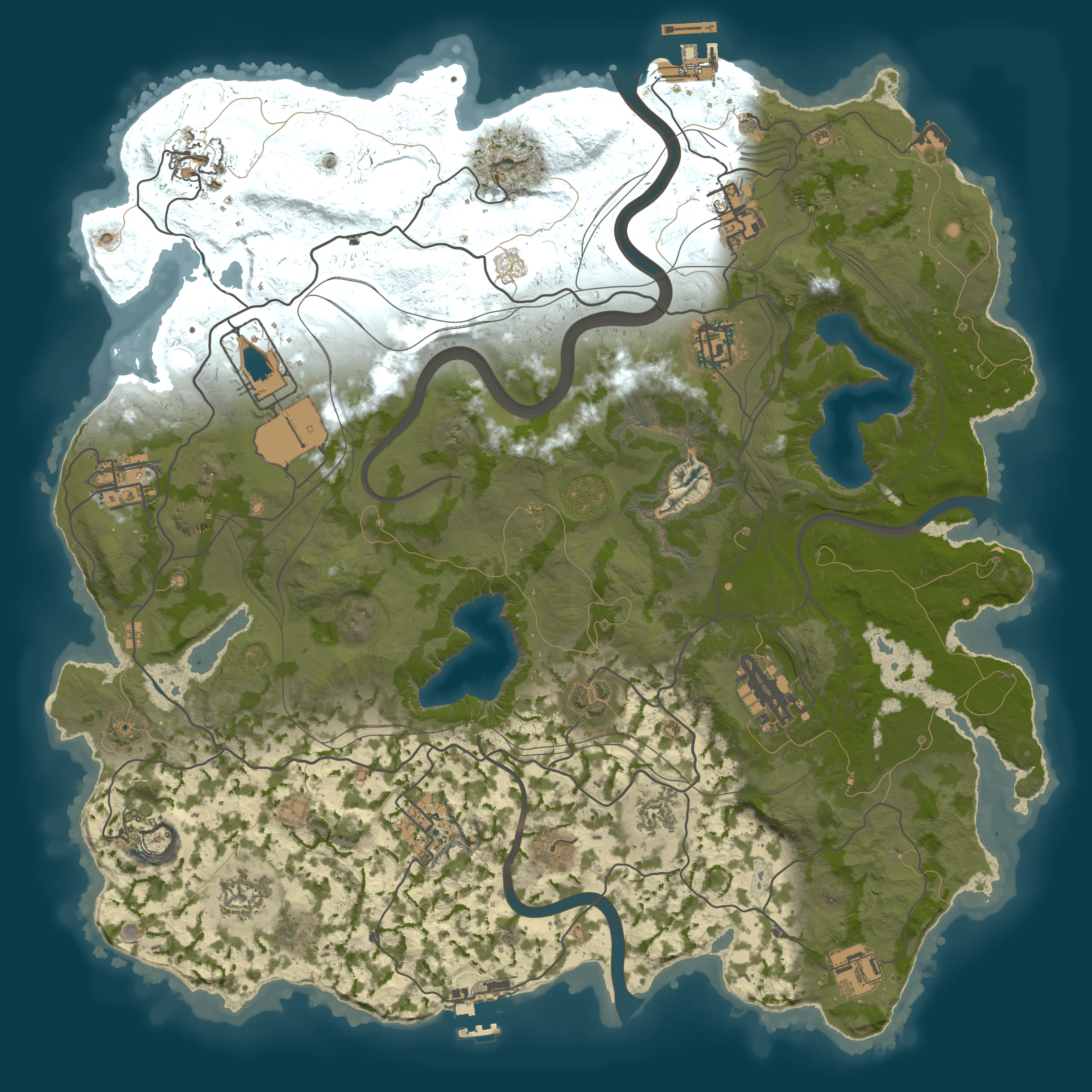 Rendered map for seed 707486781