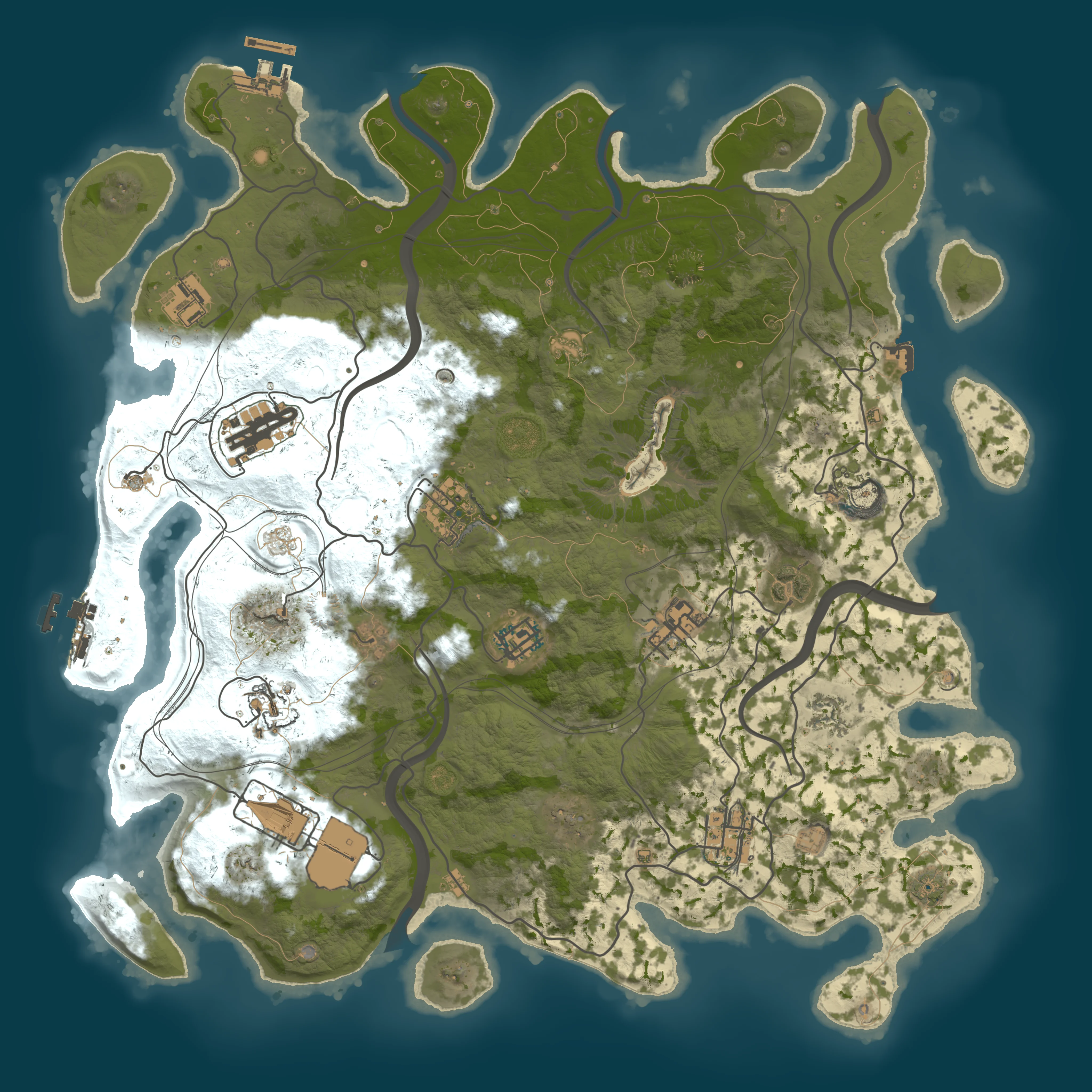 Rendered map for seed 4950923