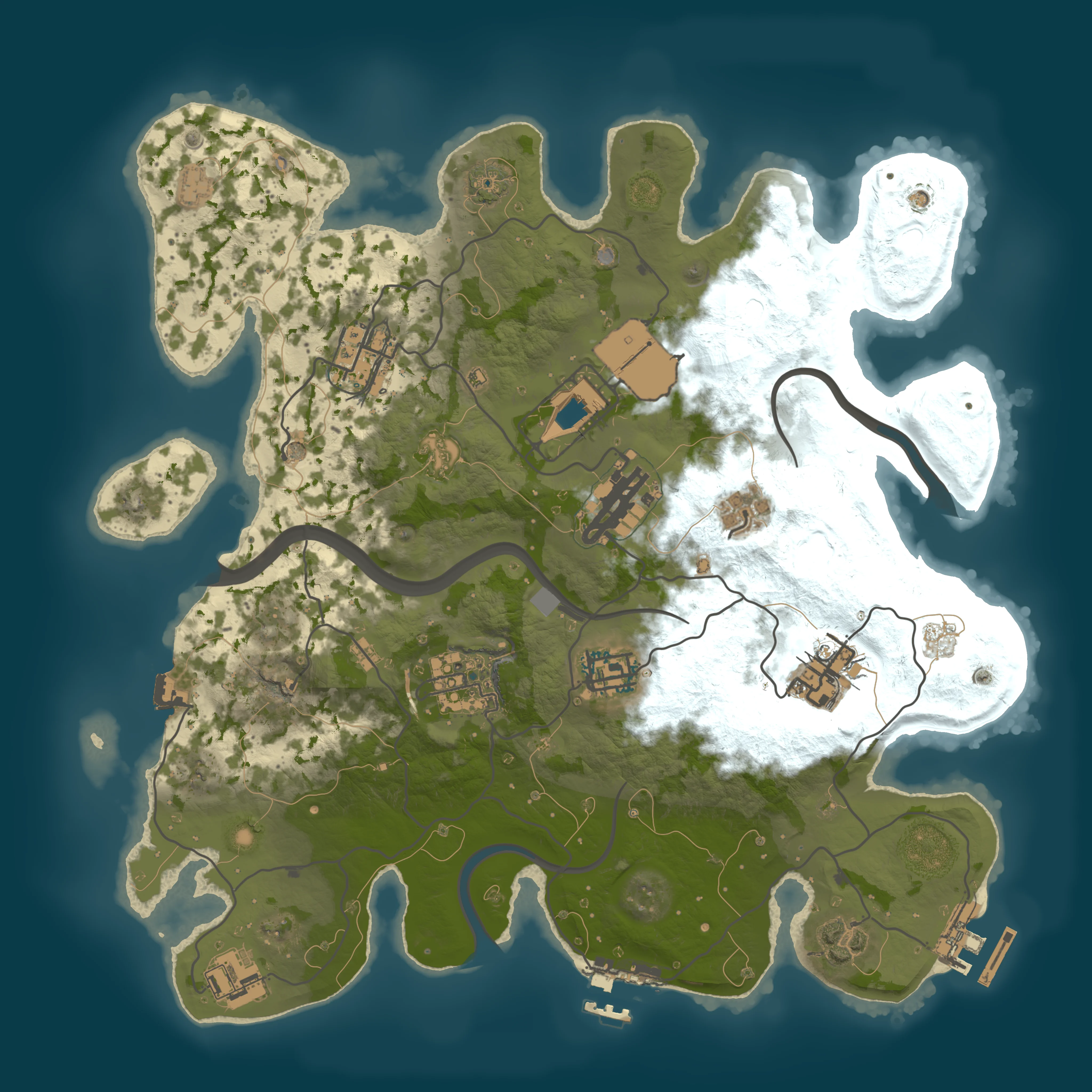 Rendered map for seed 1234