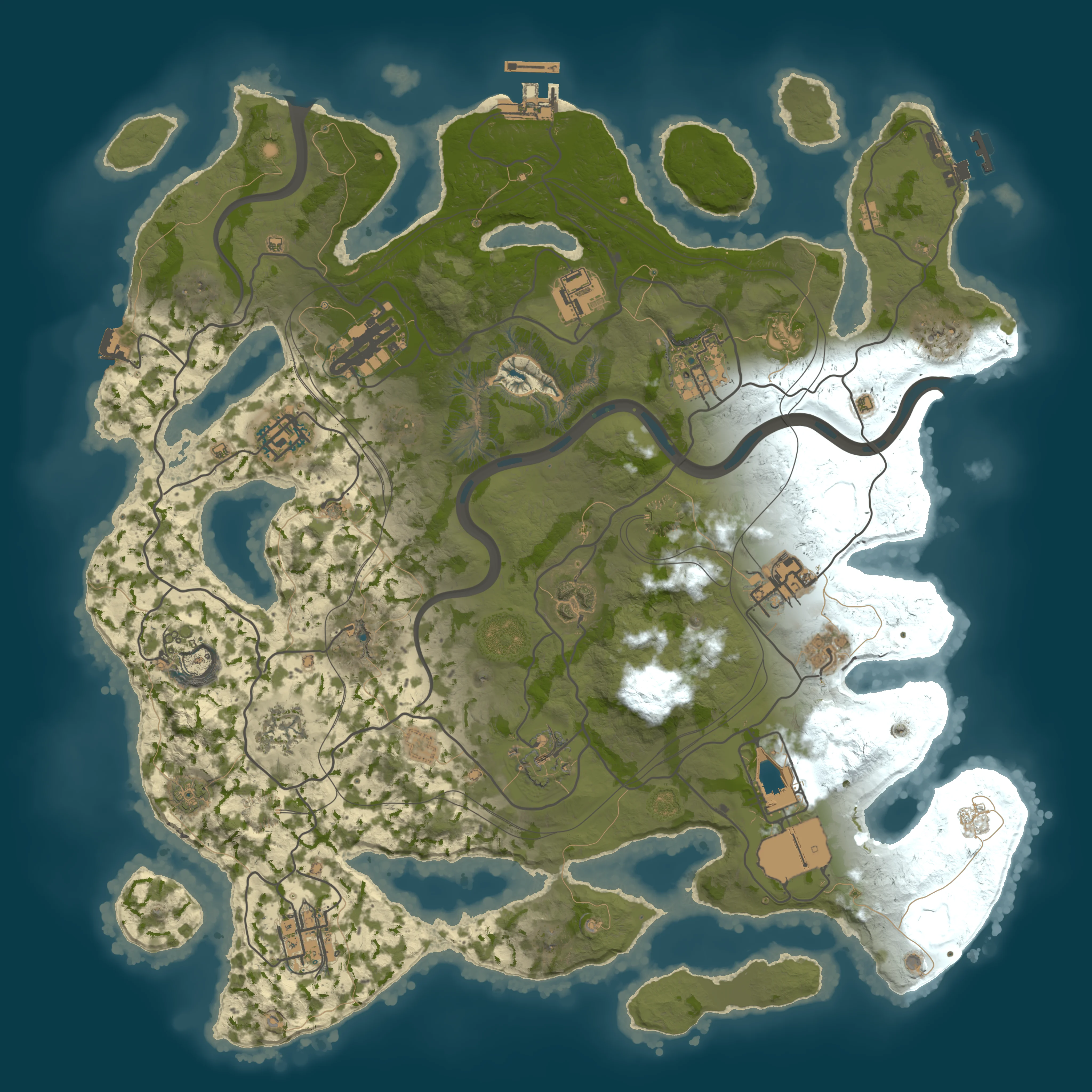 Rendered map for seed 1337