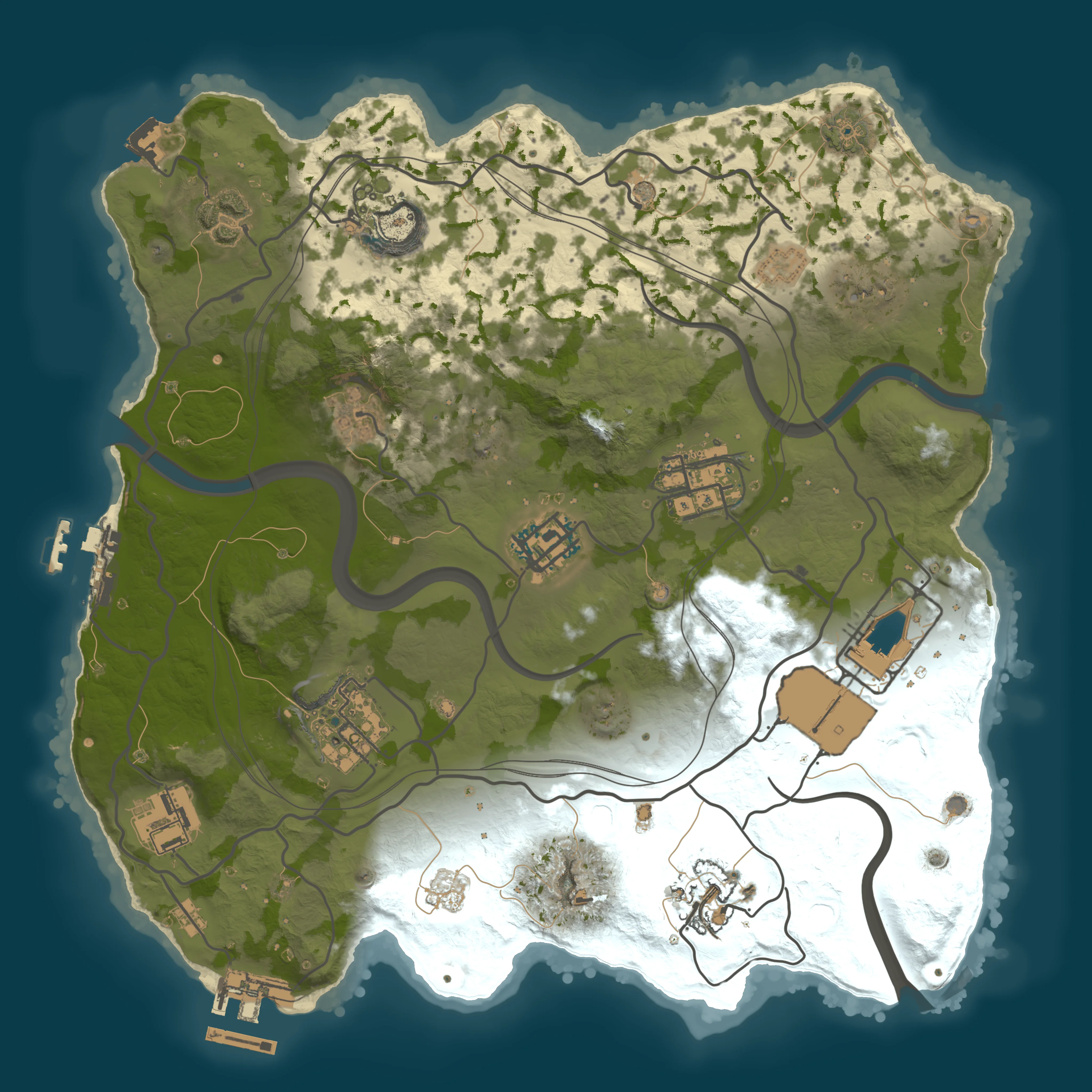 Rendered map for seed 55005