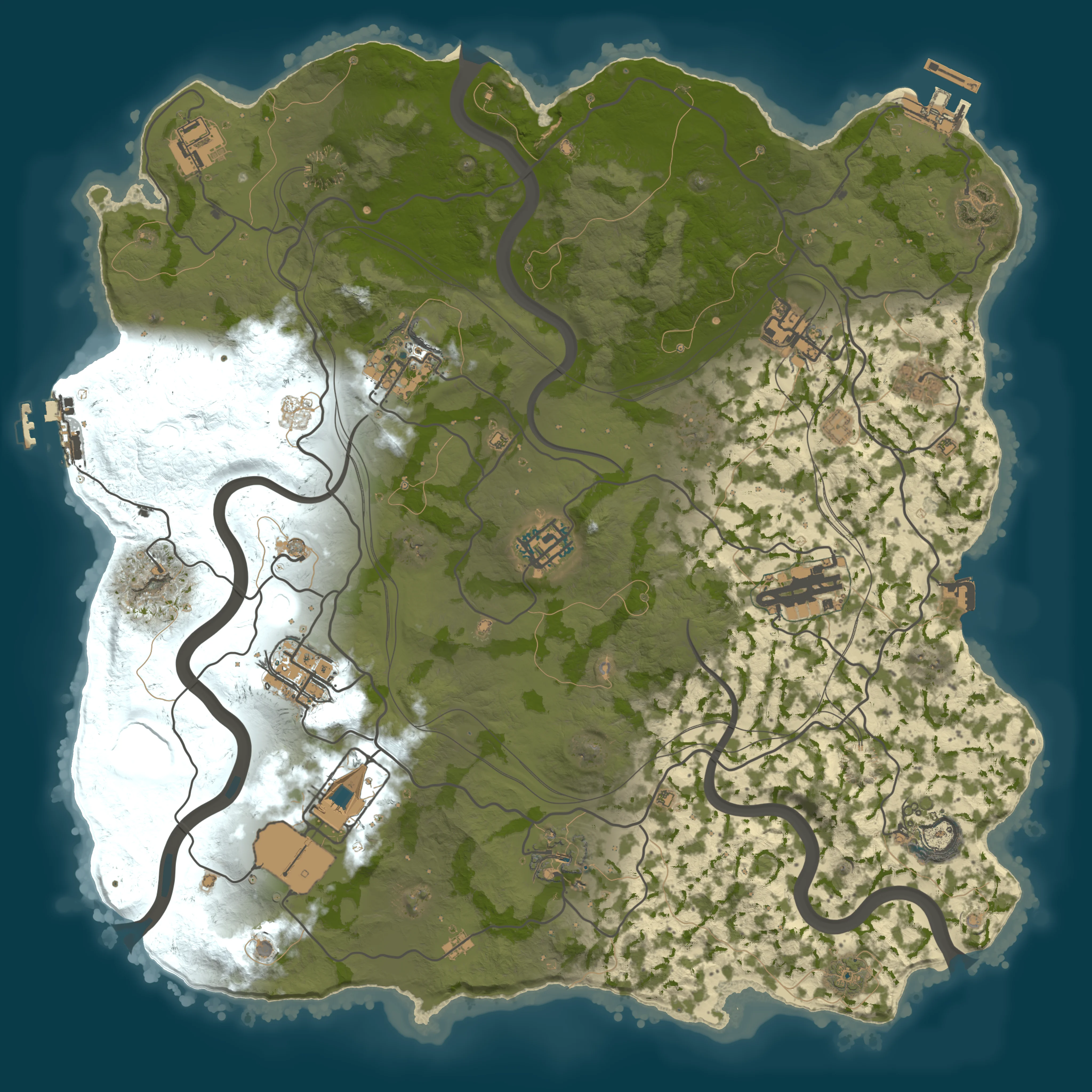 Rendered map for seed 62541
