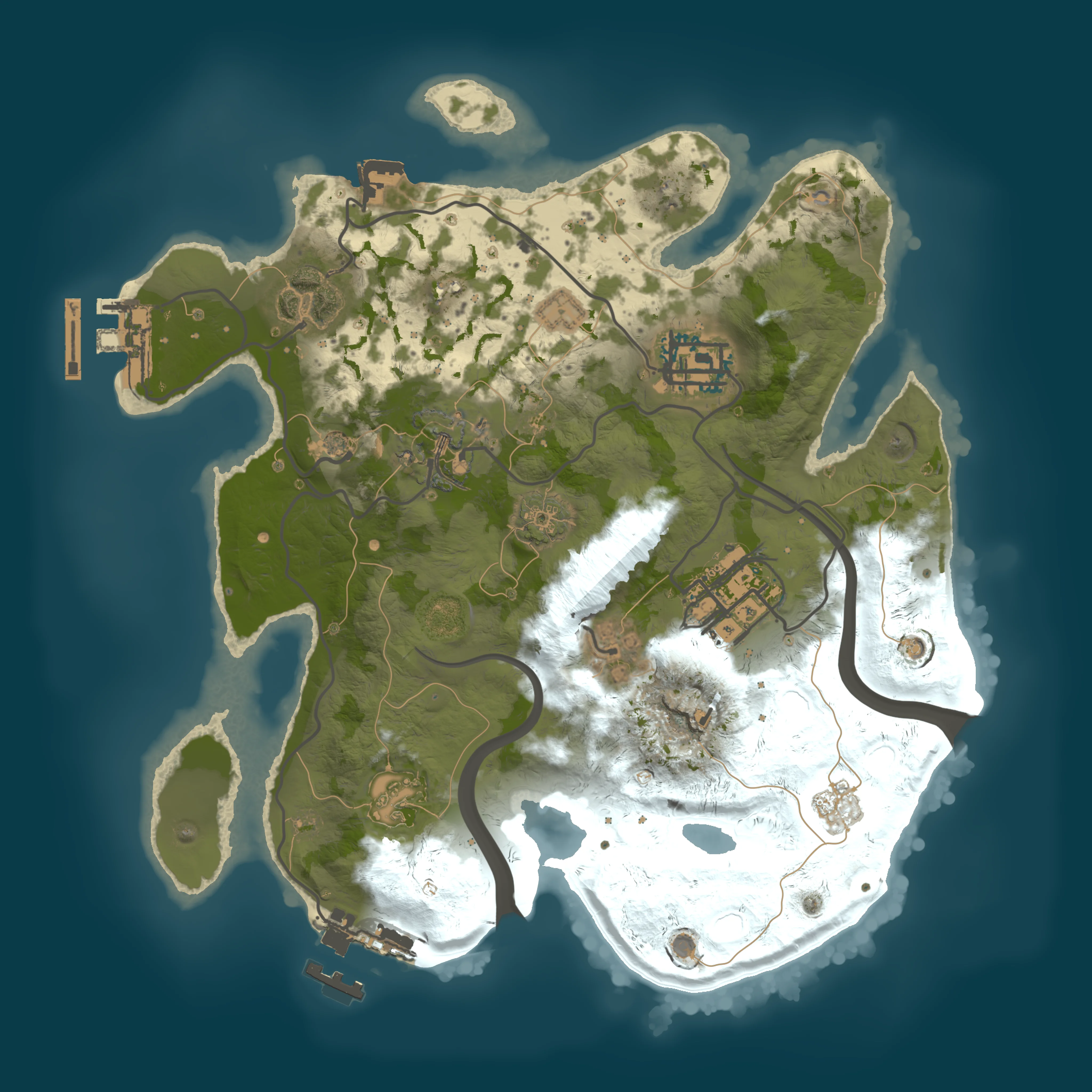 Rendered map for seed 130670266