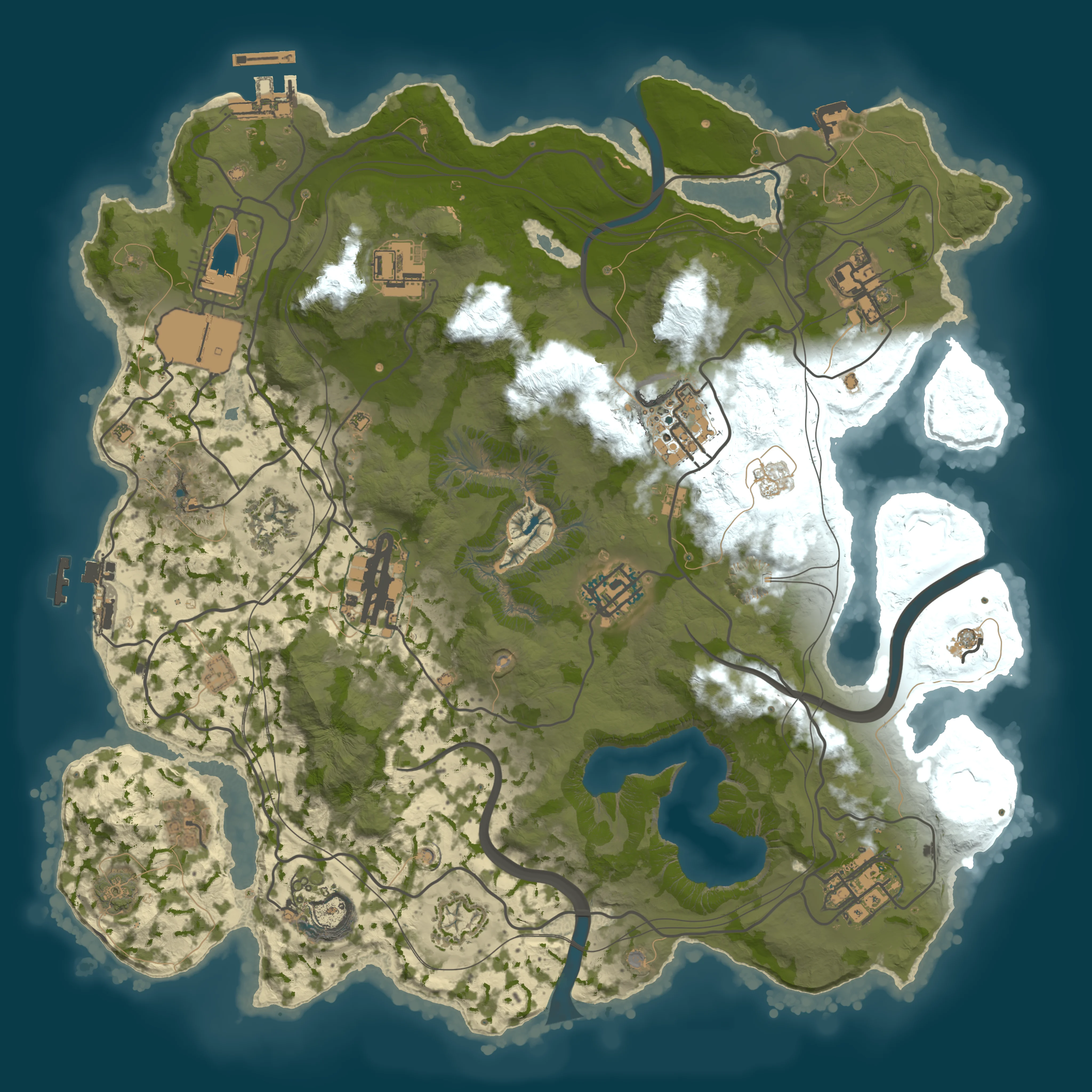 Rendered map for seed 1337