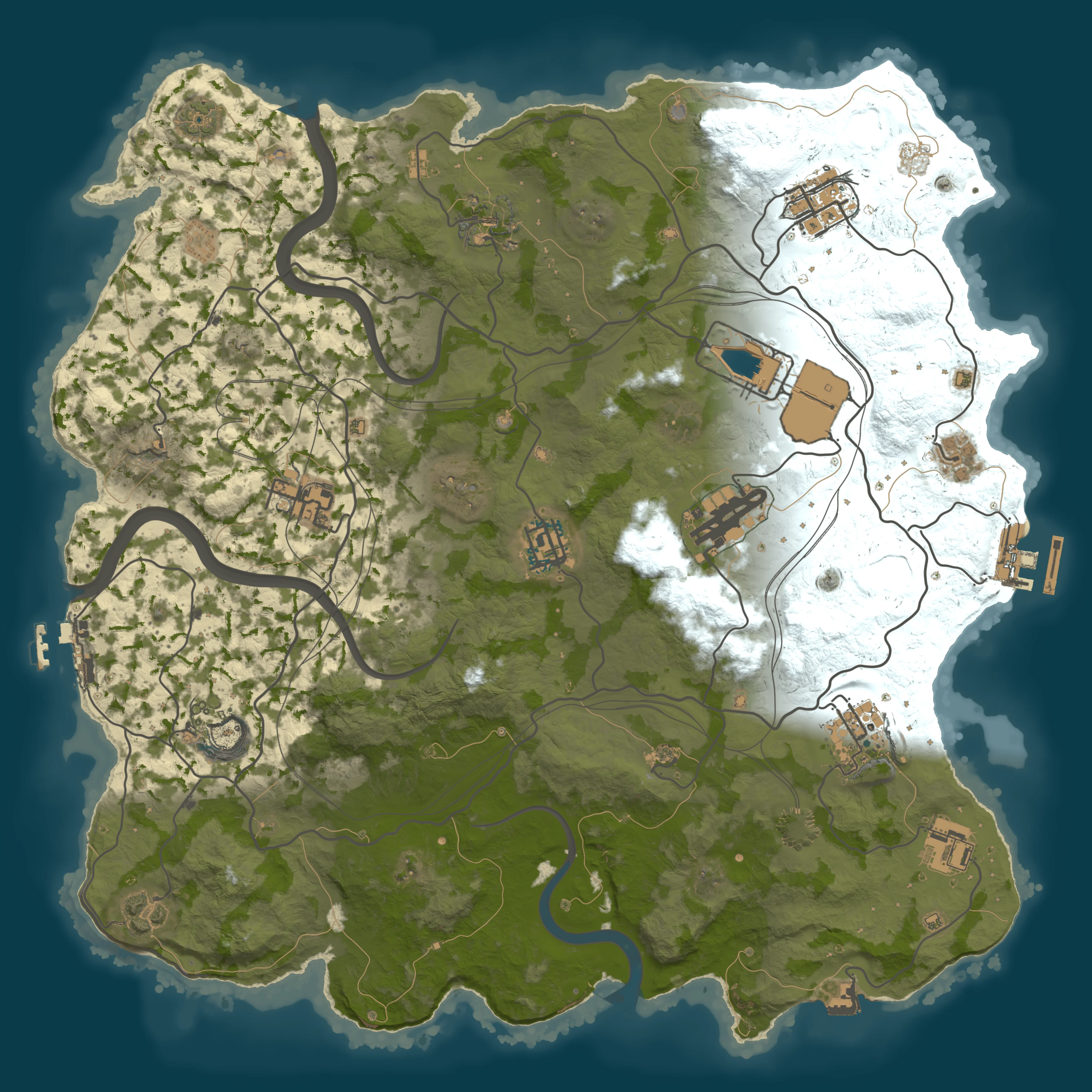 Rendered map for seed 18208