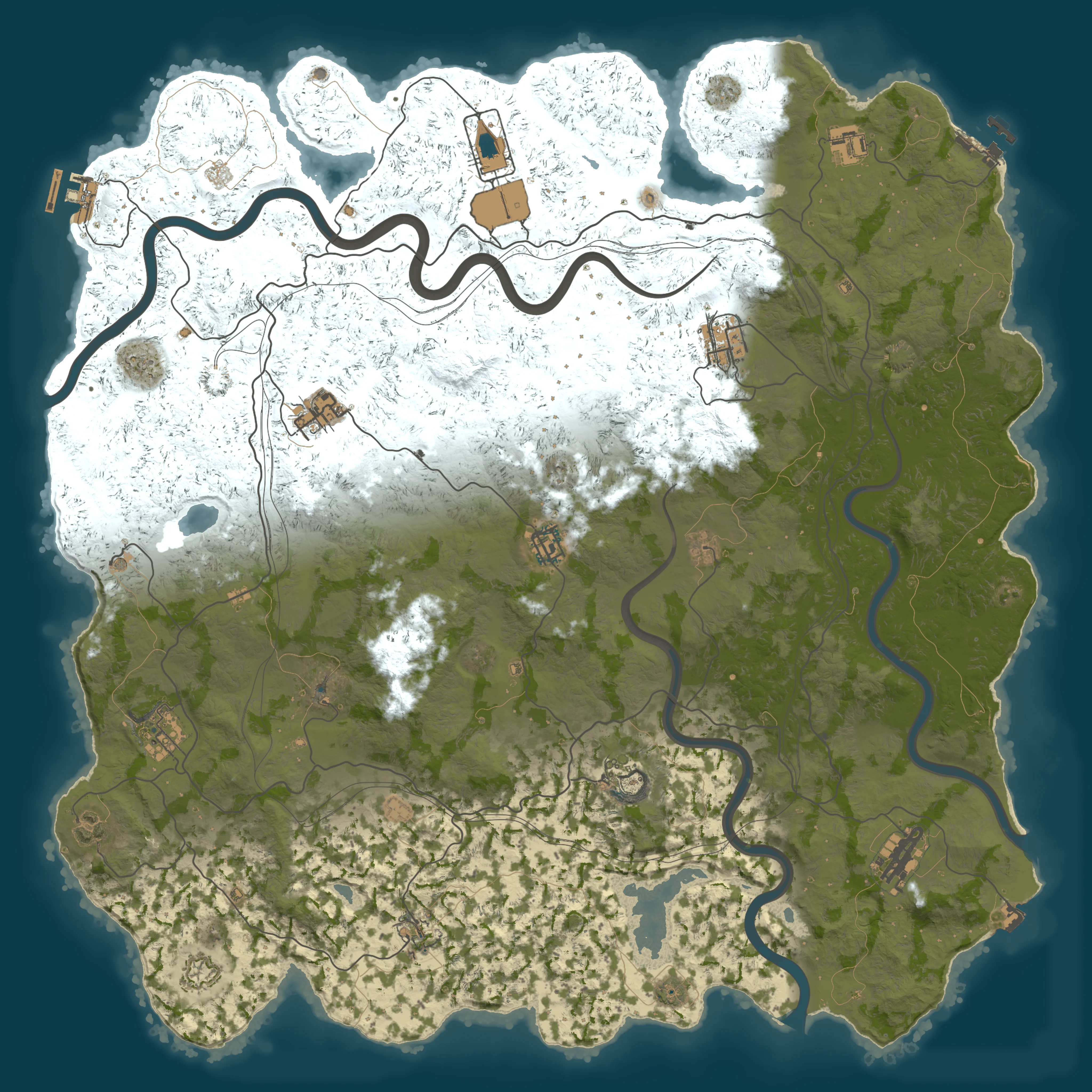 Rendered map for seed 582616491