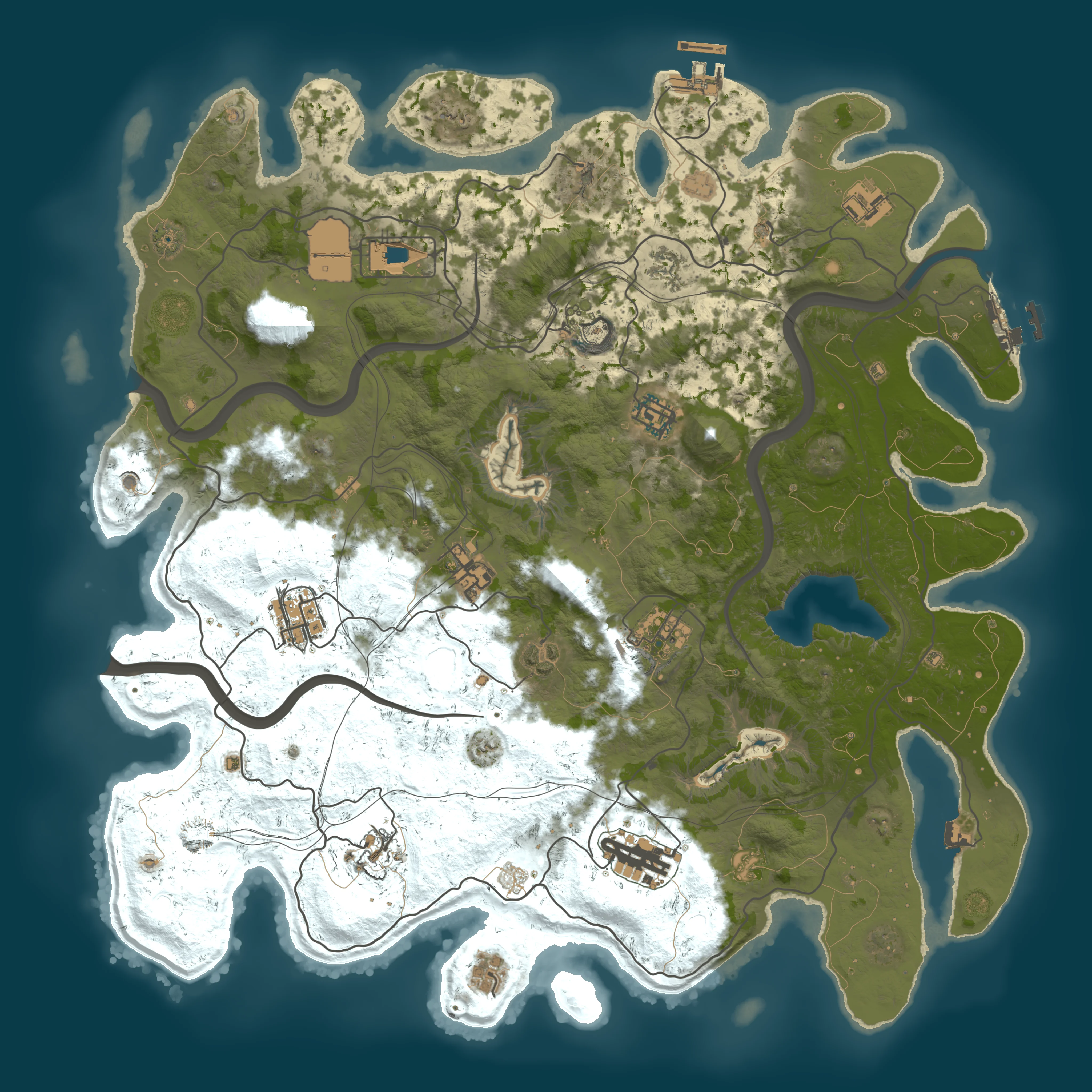 Rendered map for seed 1657792098