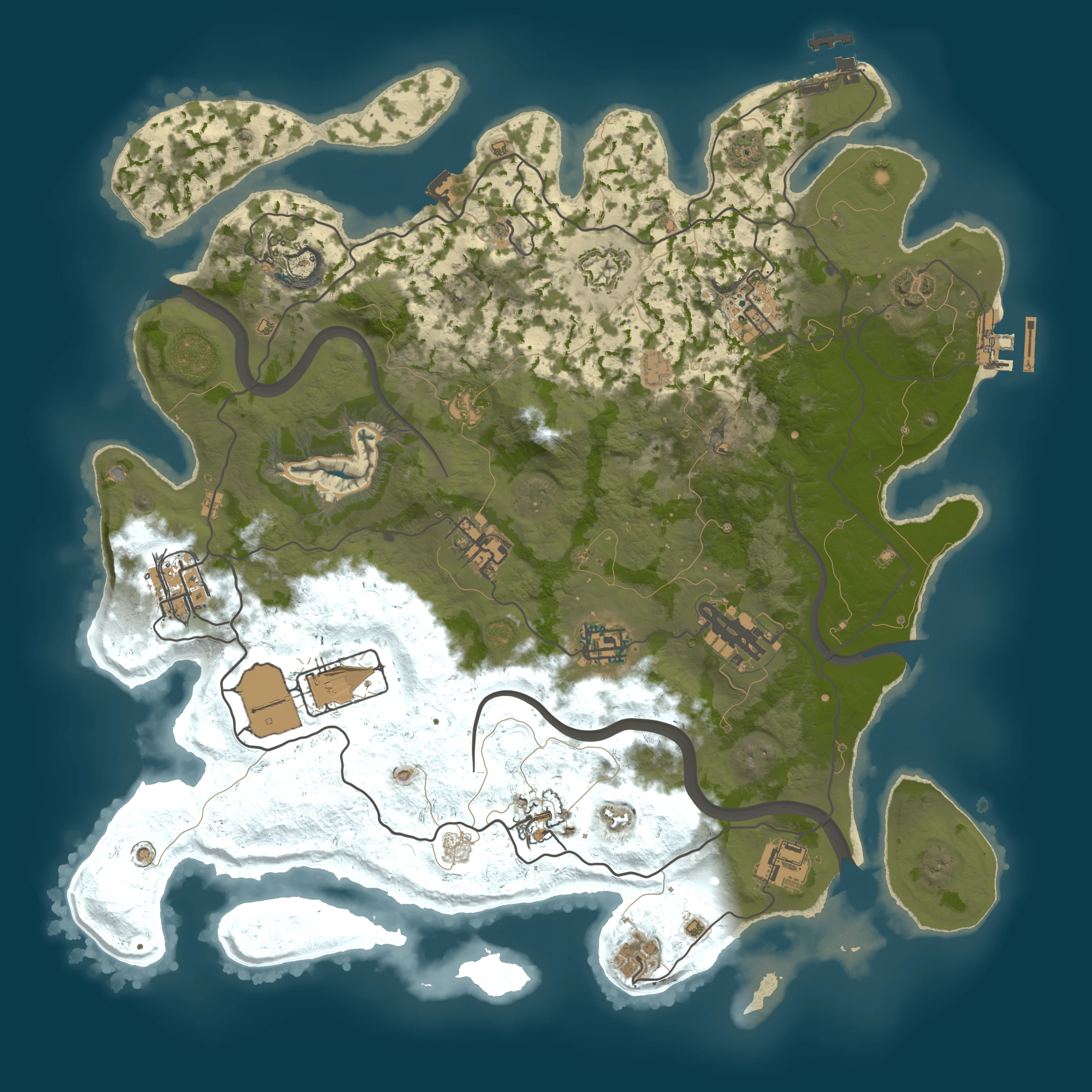 Rendered map for seed 19602310