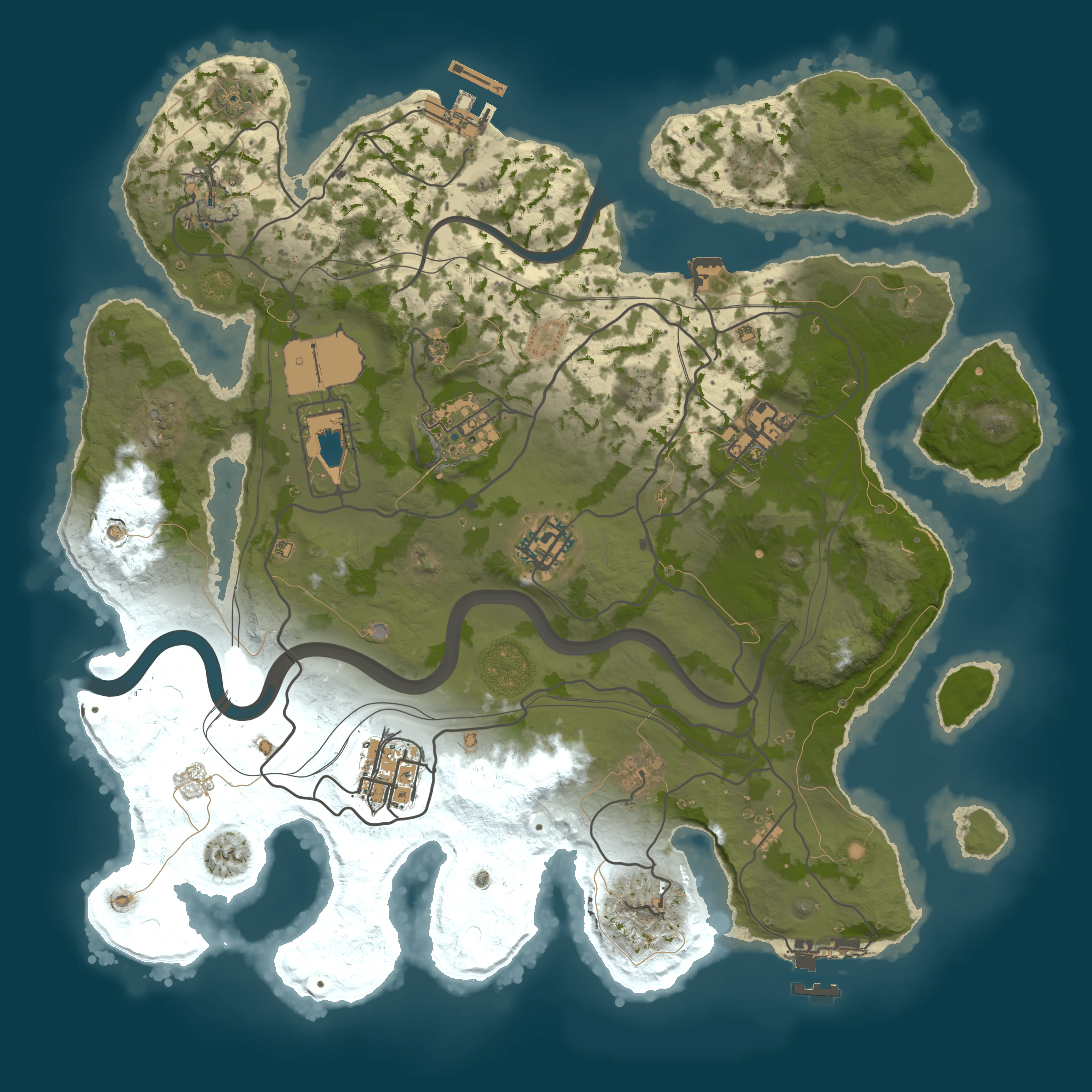 Rendered map for seed 1337