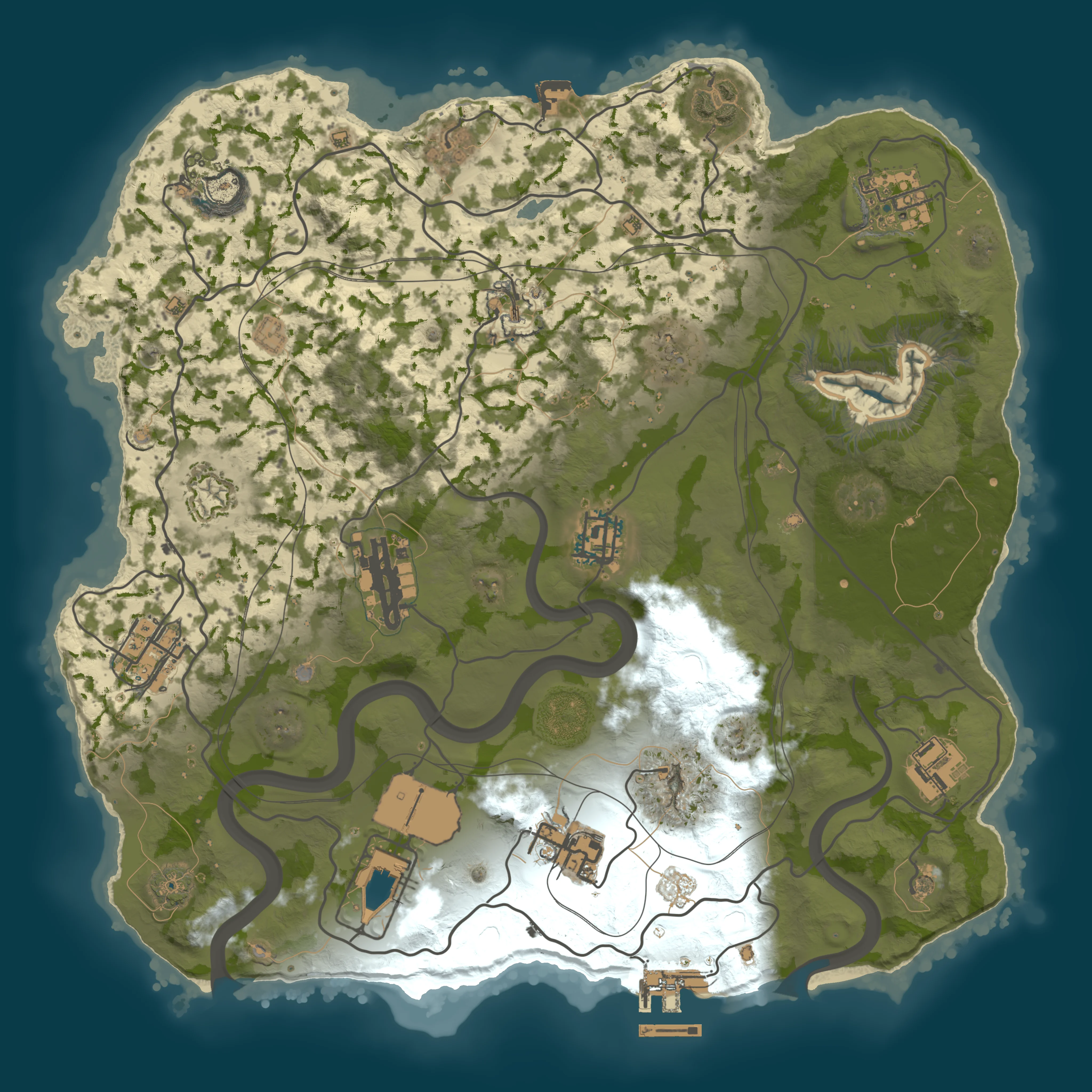 Rendered map for seed 1337