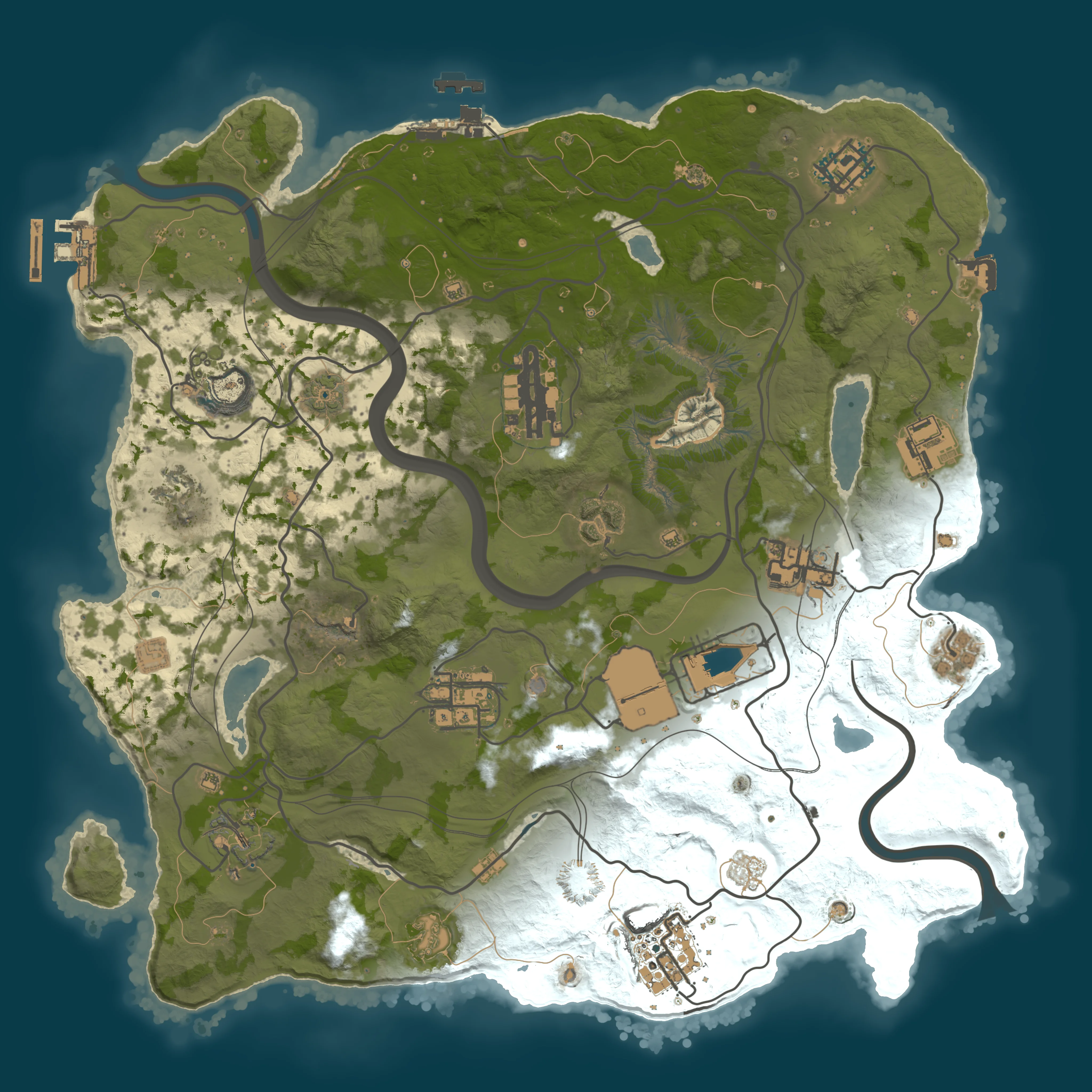 Rendered map for seed 1342405360