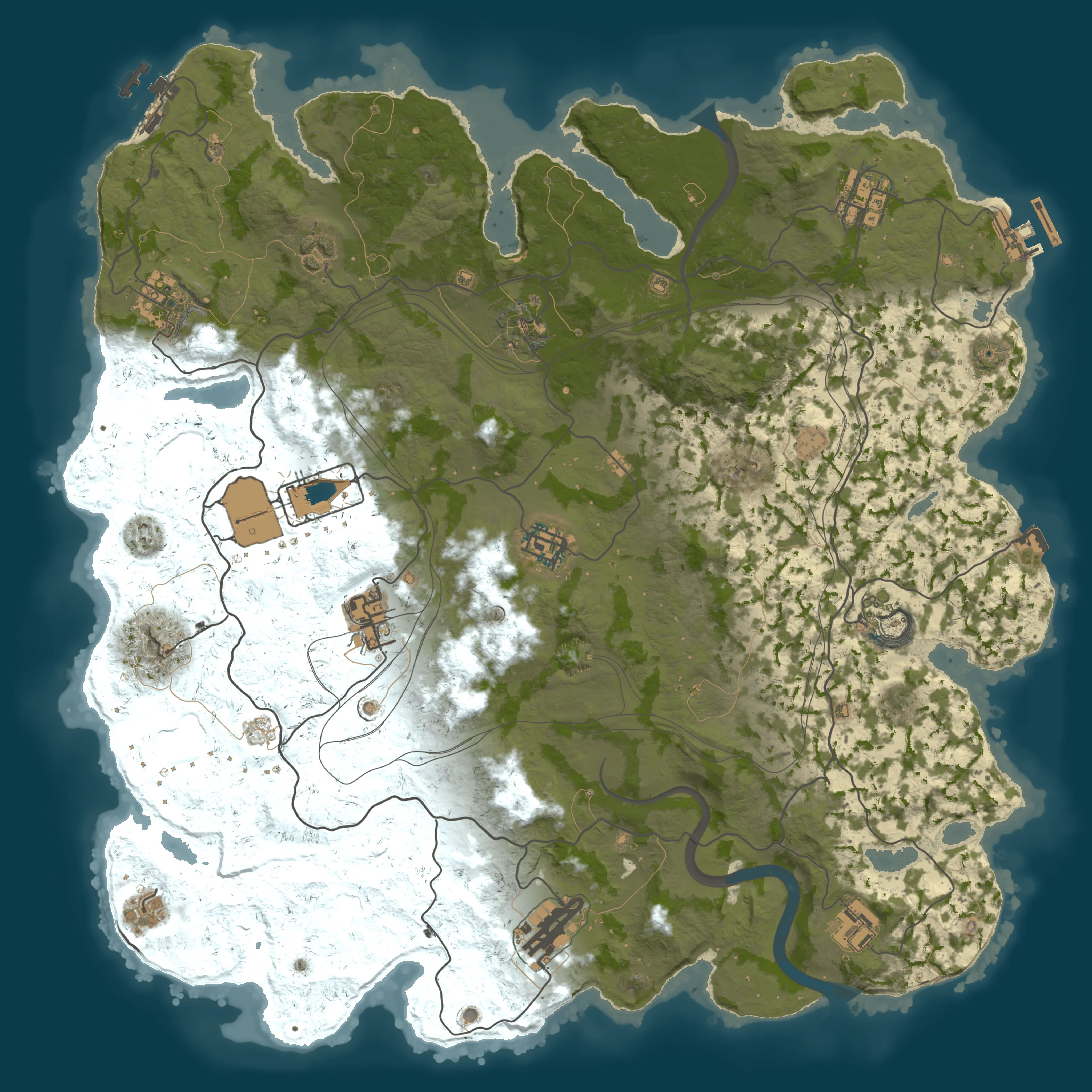 Rendered map for seed 1676164290