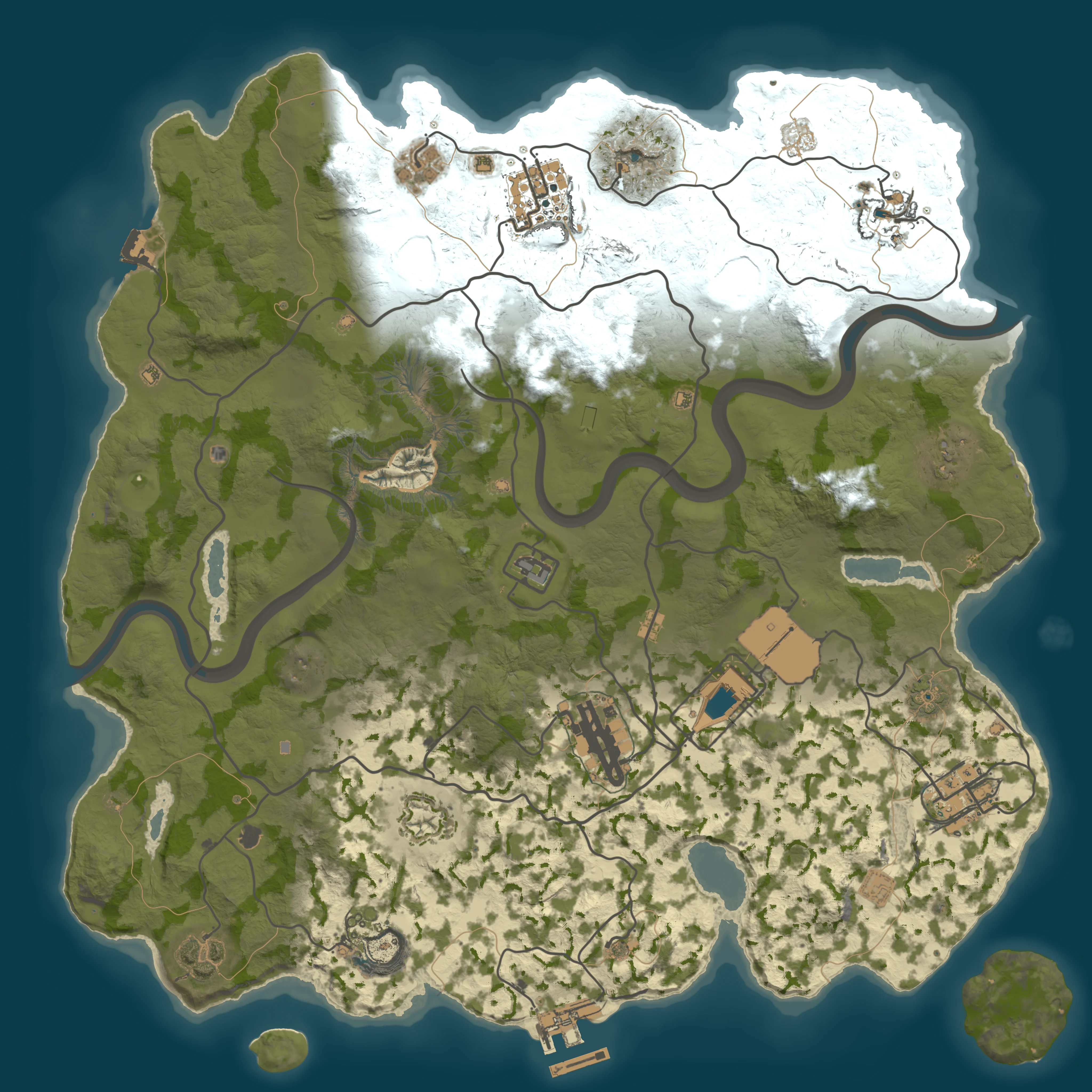 Rendered map for seed 0