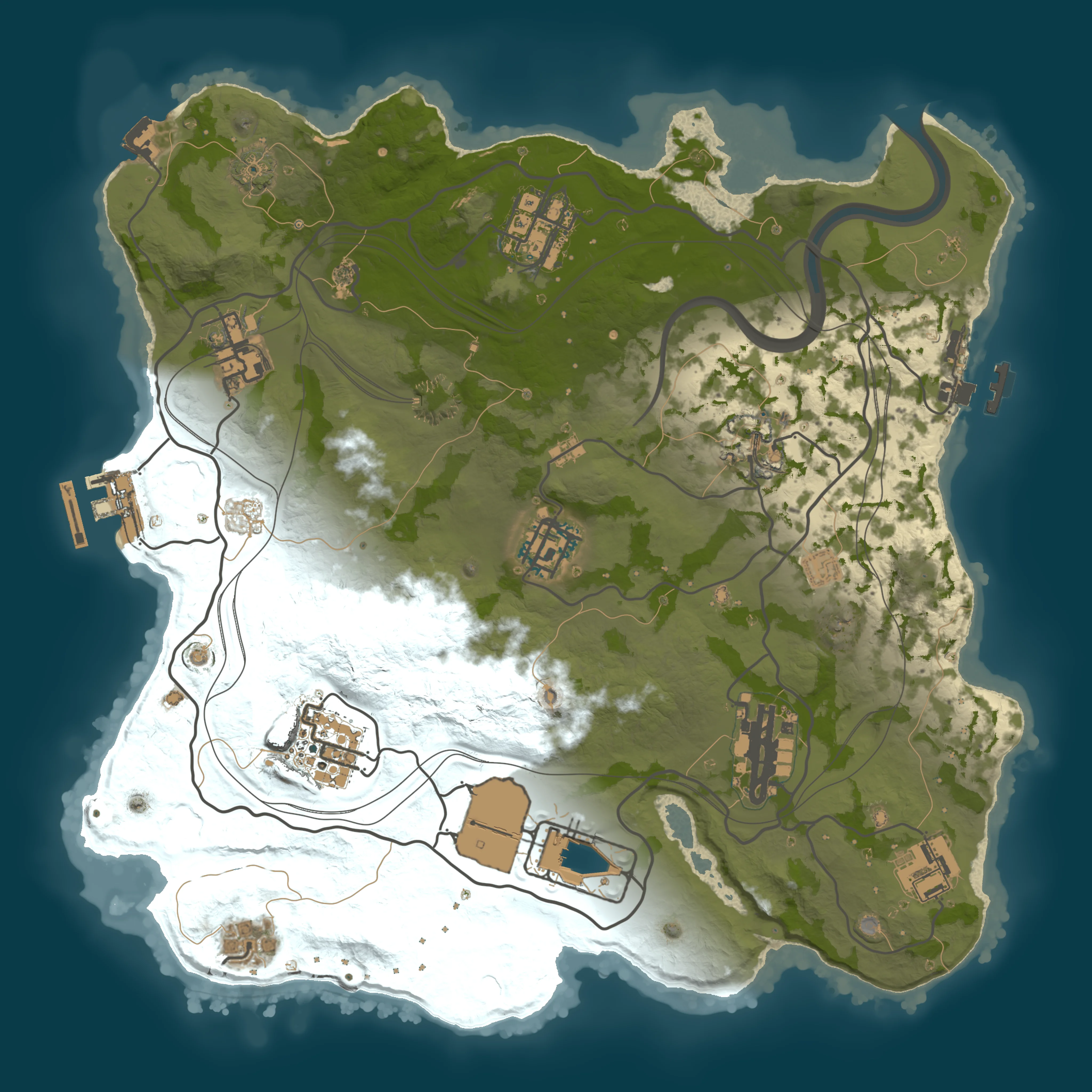 Rendered map for seed 1220234492