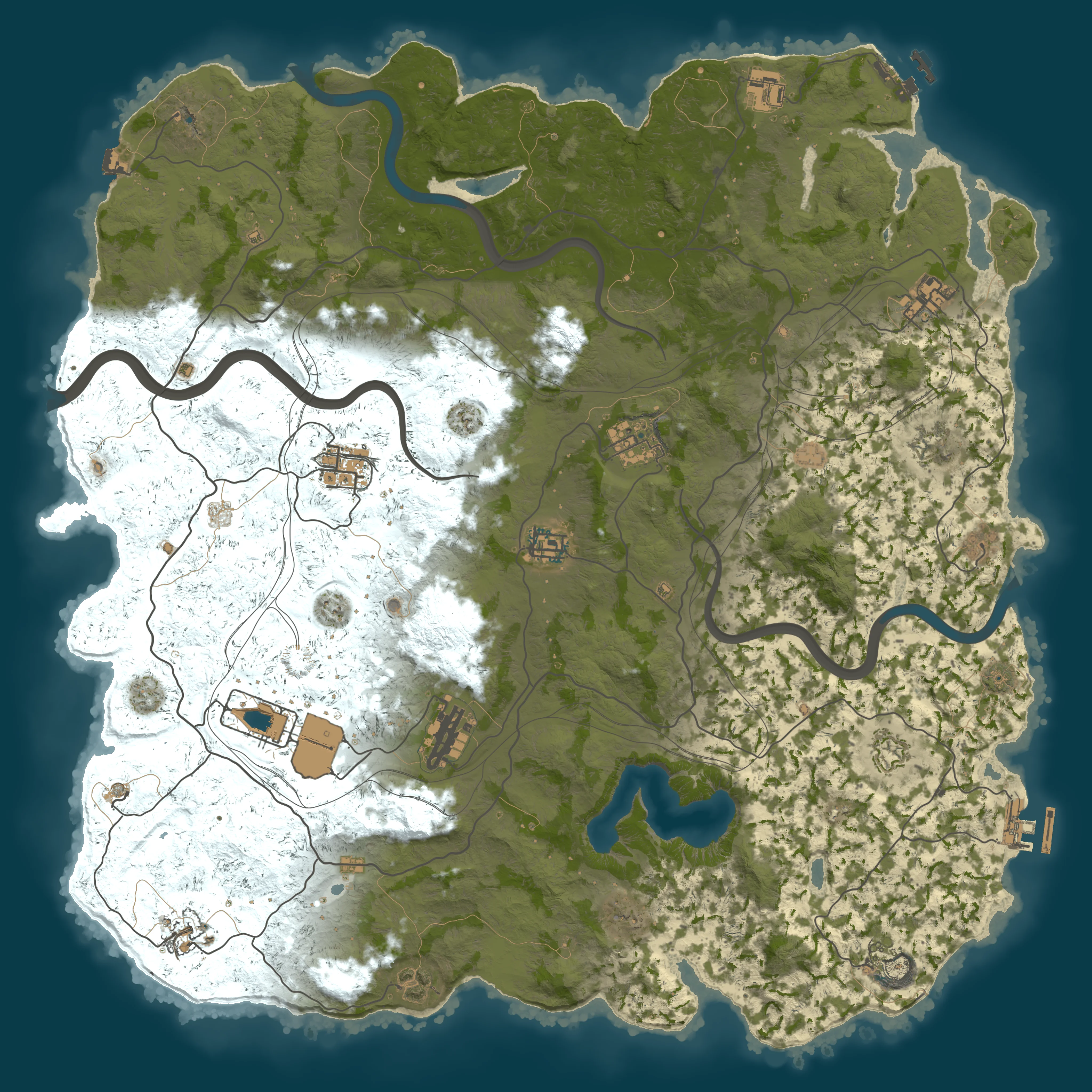 Rendered map for seed 4123