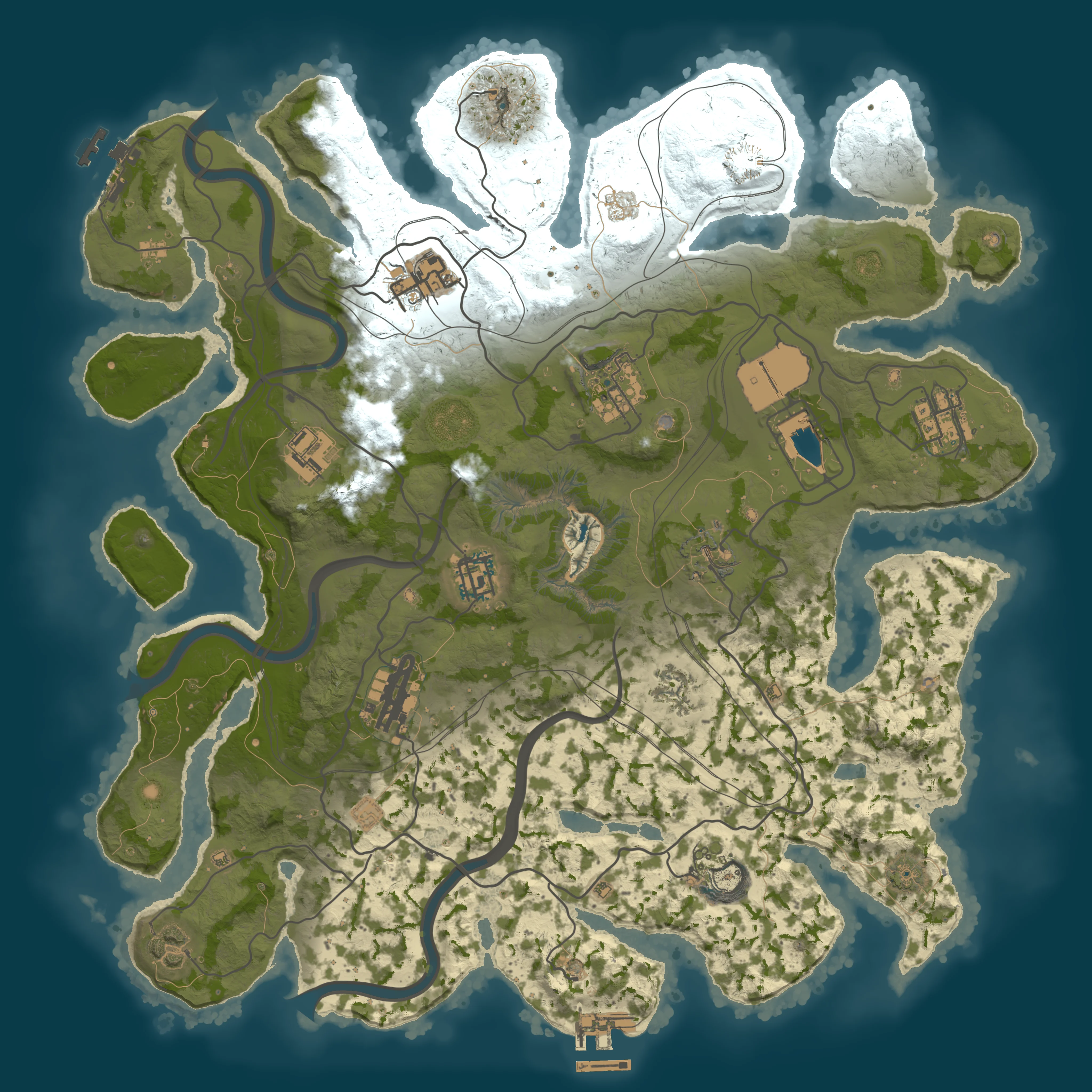 Rendered map for seed 1