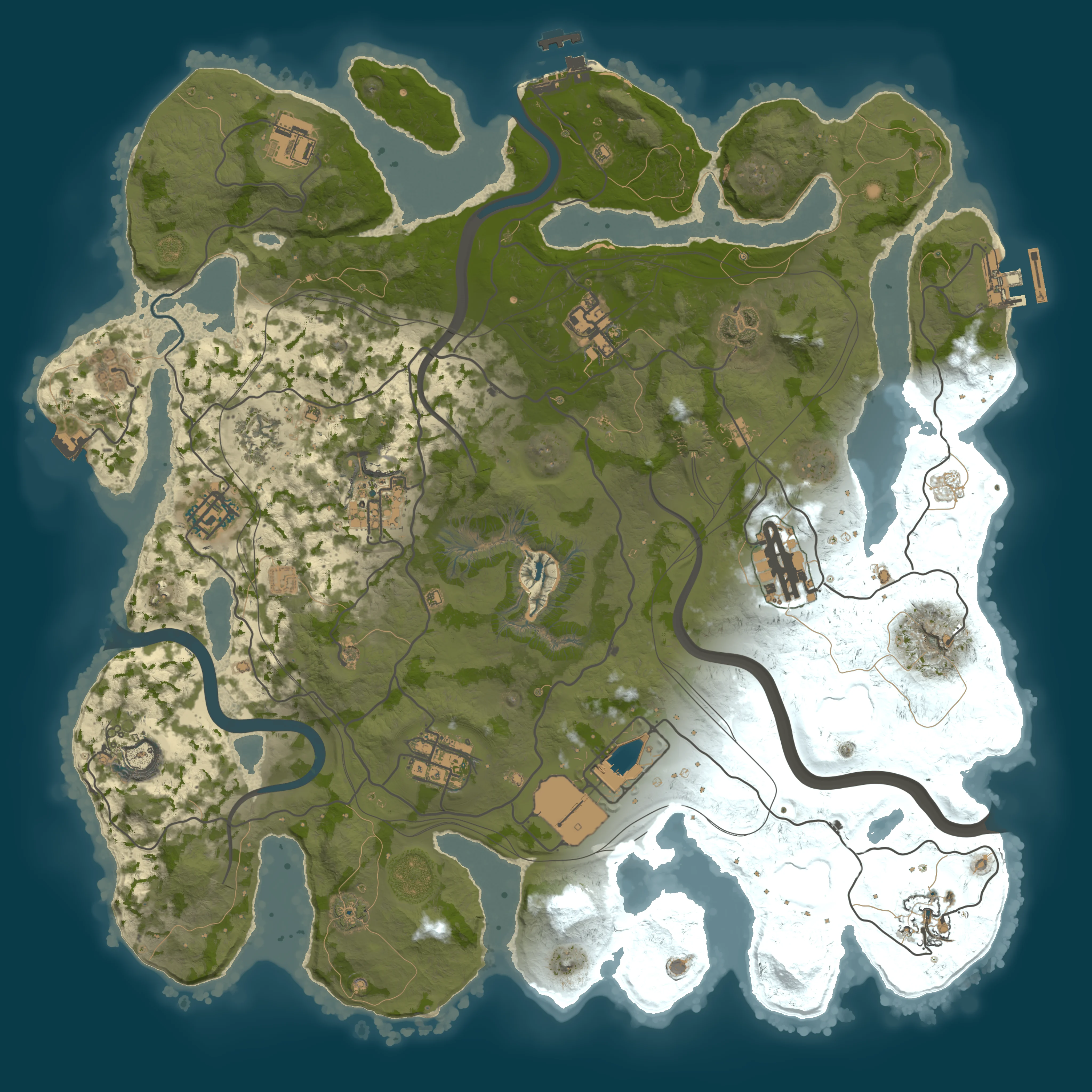 Rendered map for seed 879421978