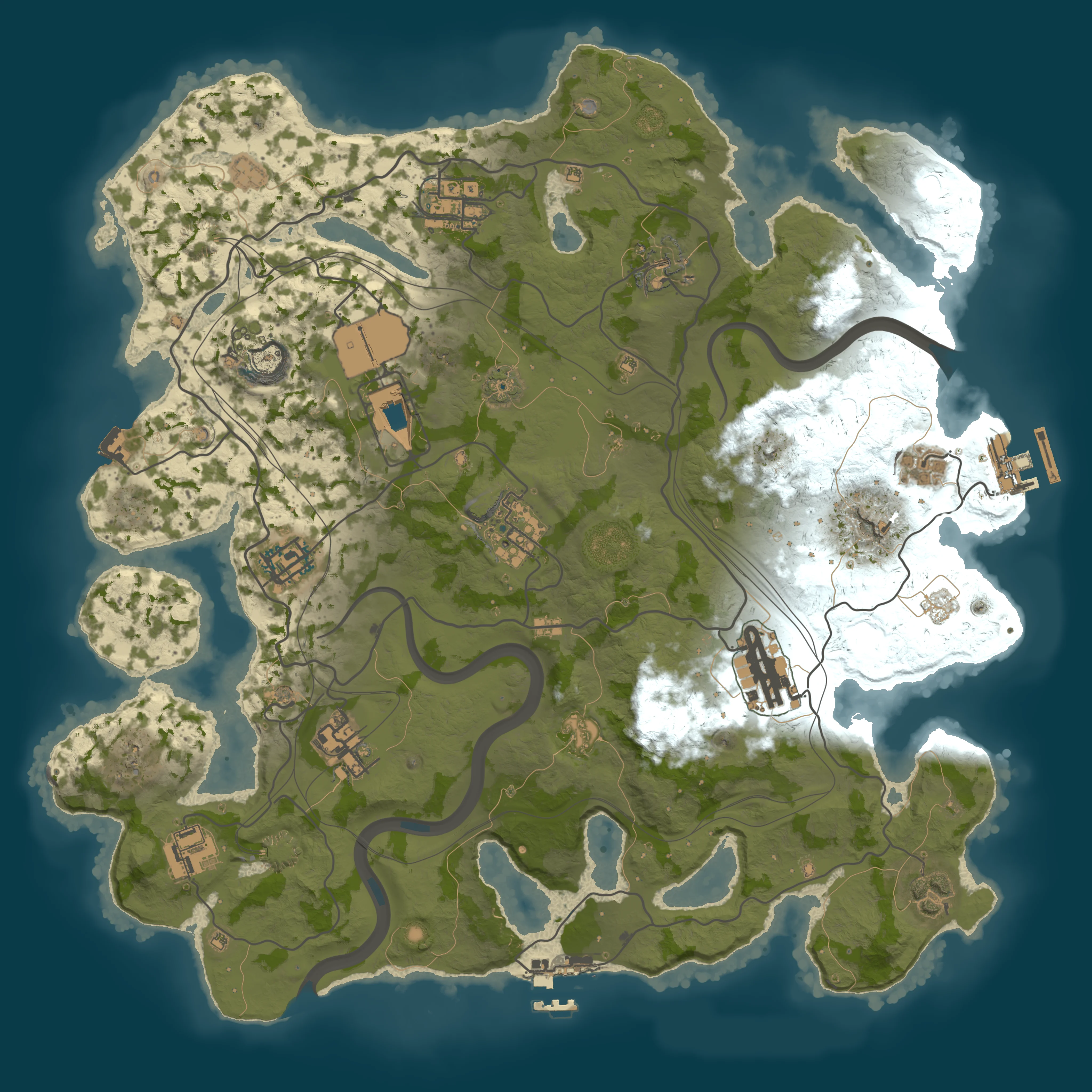 Rendered map for seed 1337
