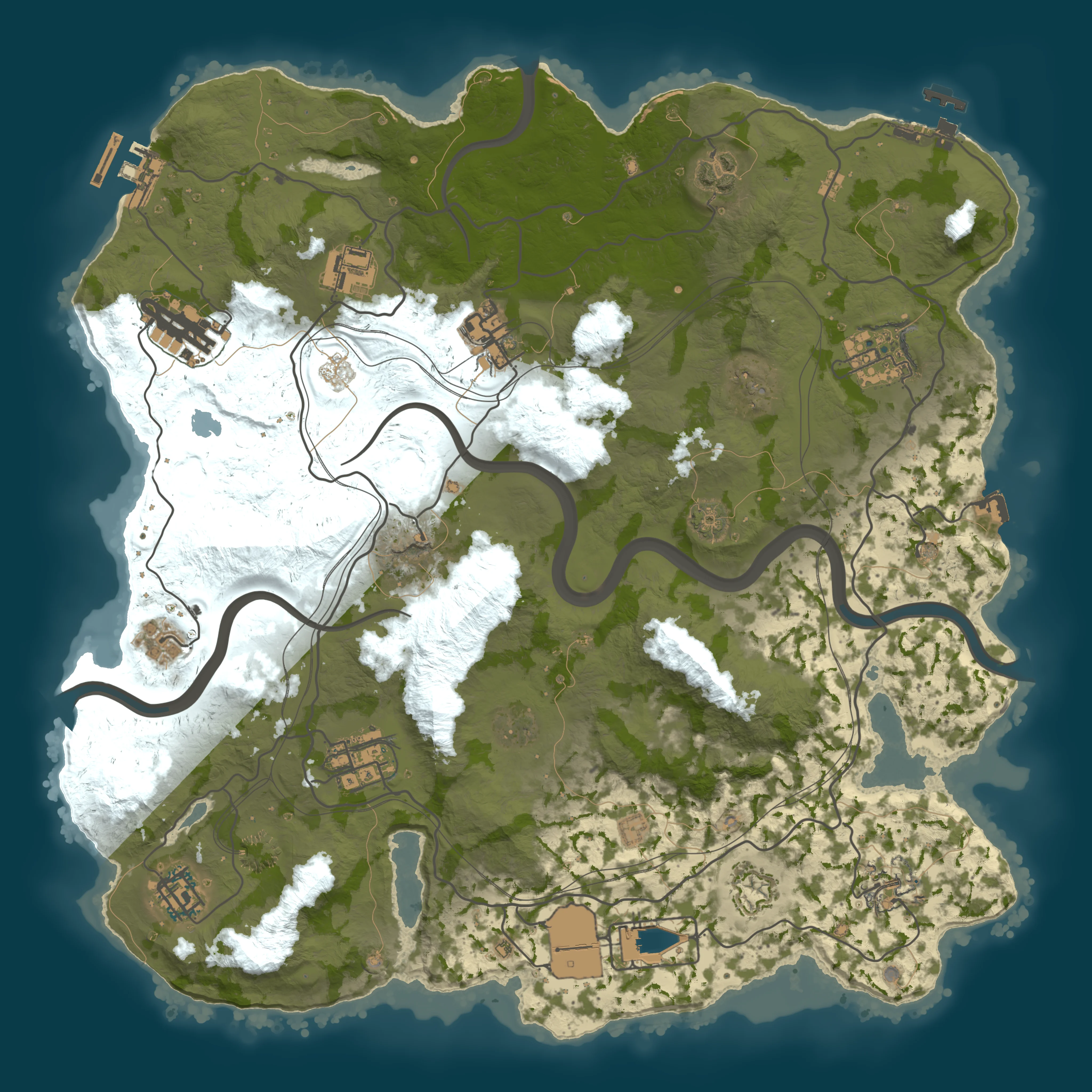 Rendered map for seed 11983