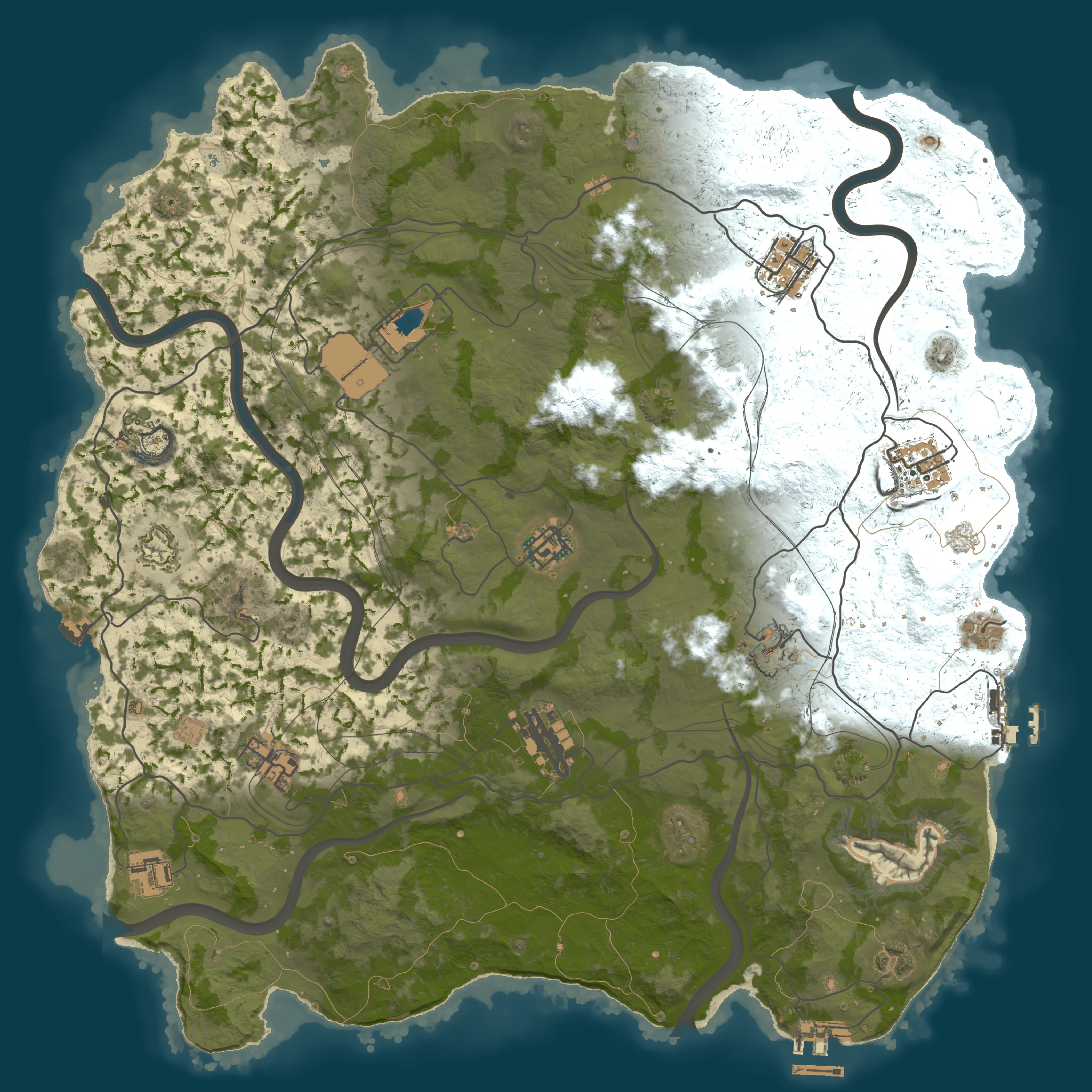 Rendered map for seed 4564