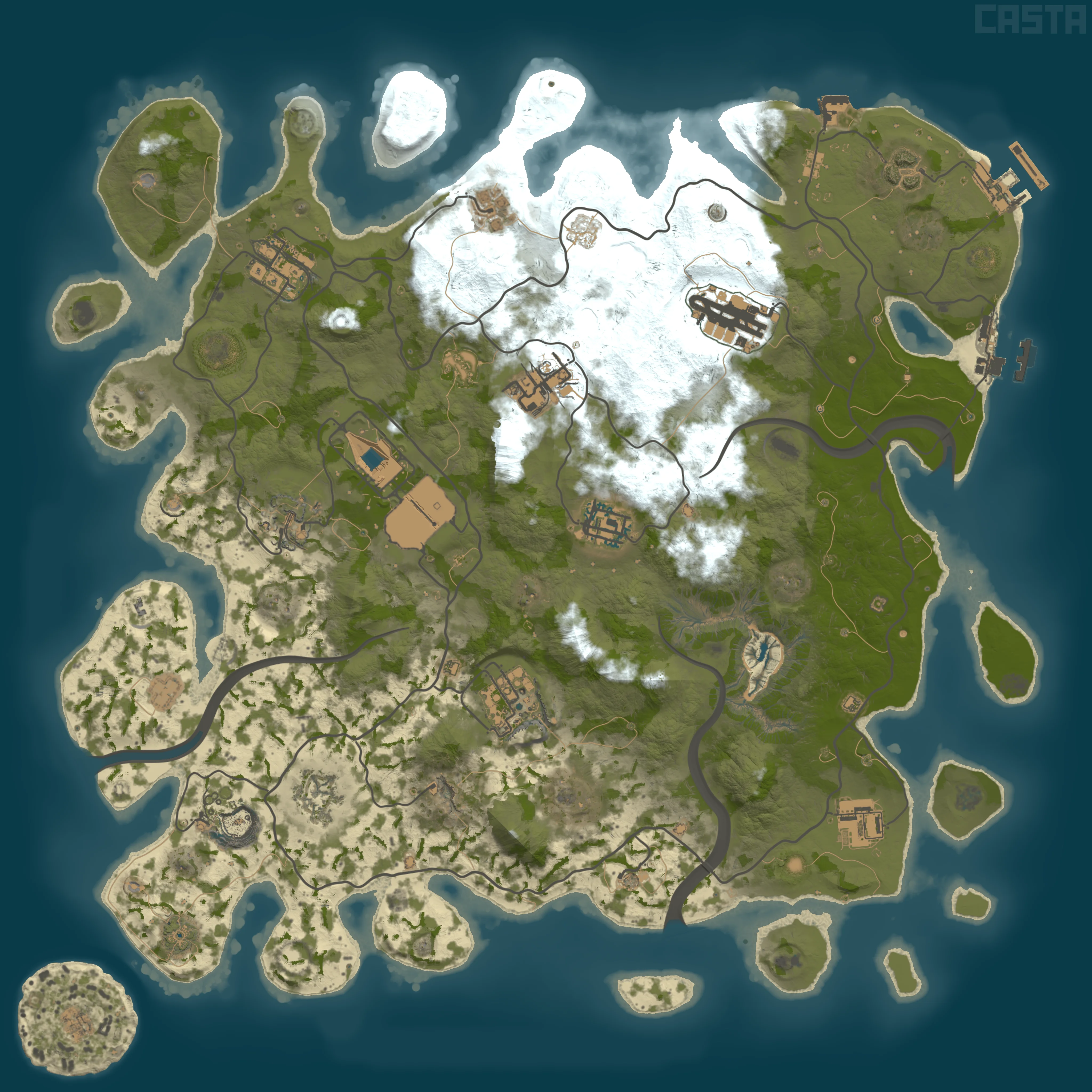Rendered map for seed 0