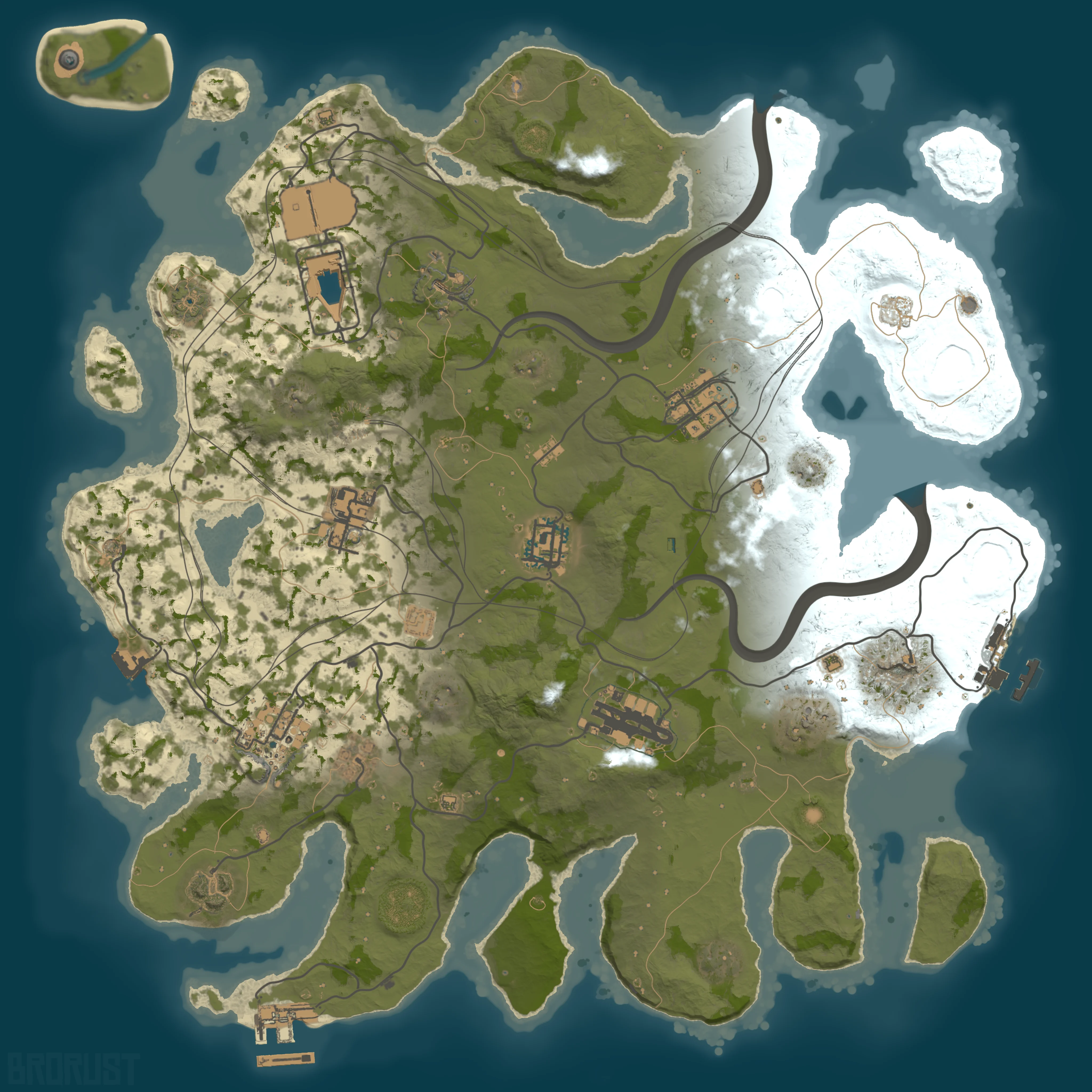 Rendered map for seed 10310