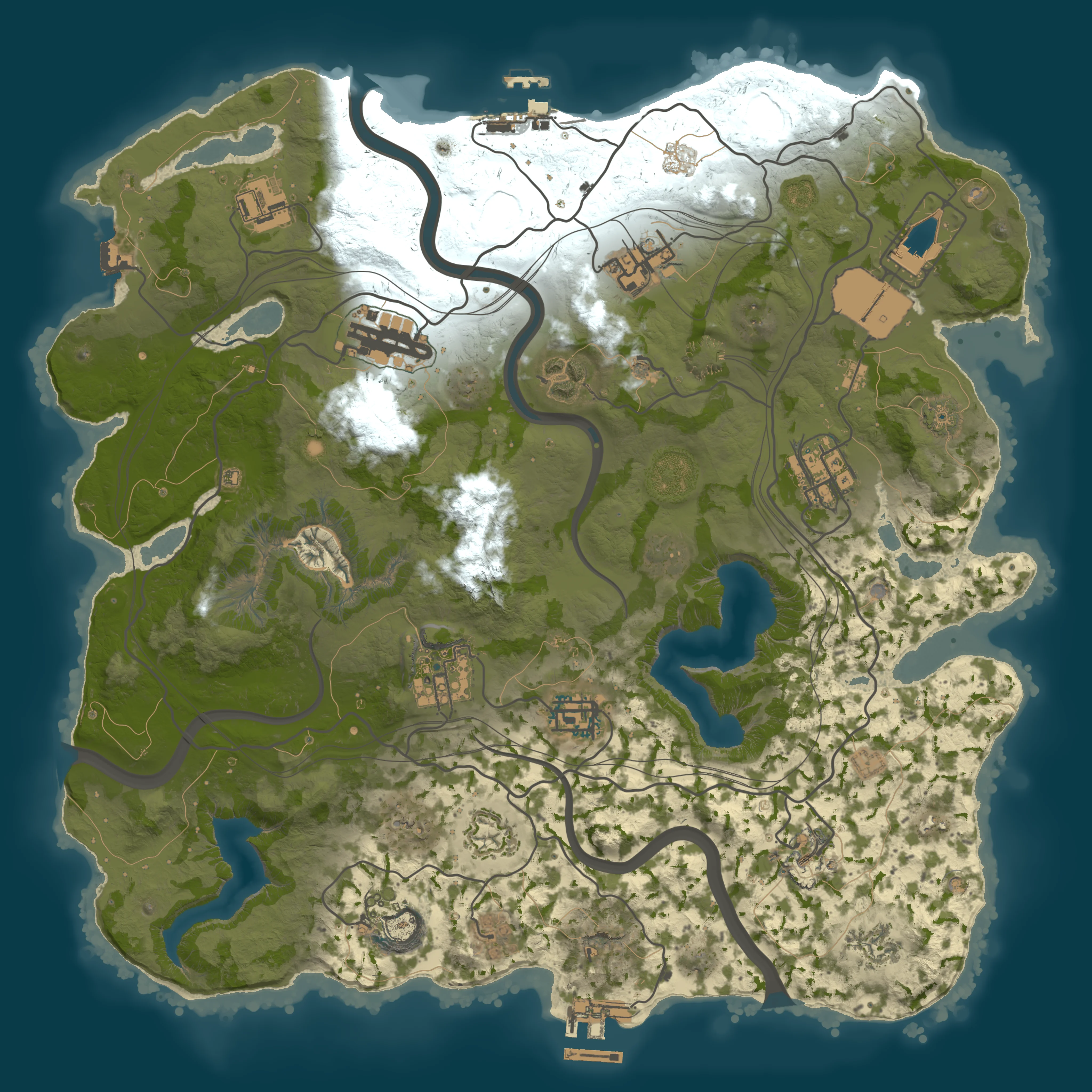 Rendered map for seed 116412225