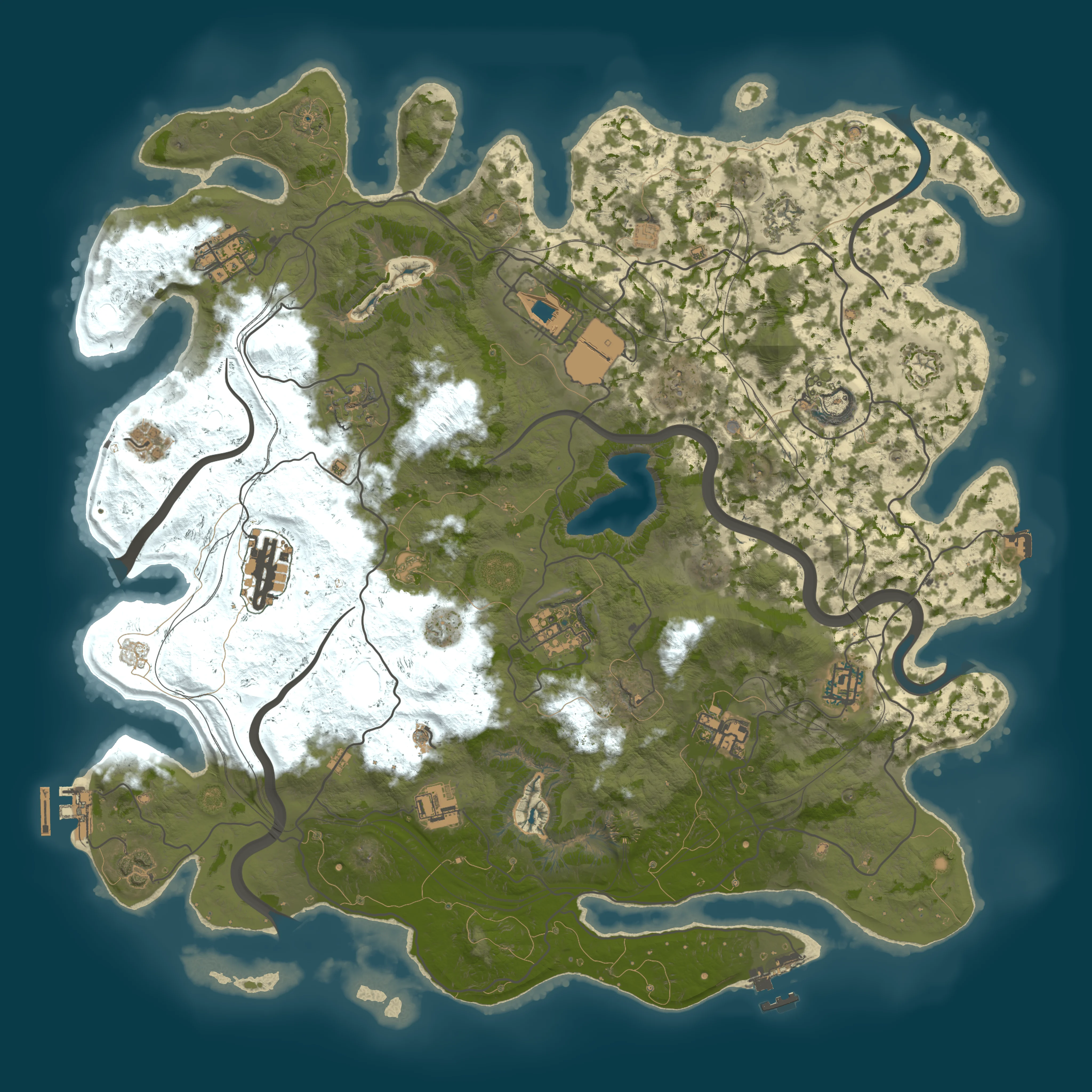 Rendered map for seed 61531860