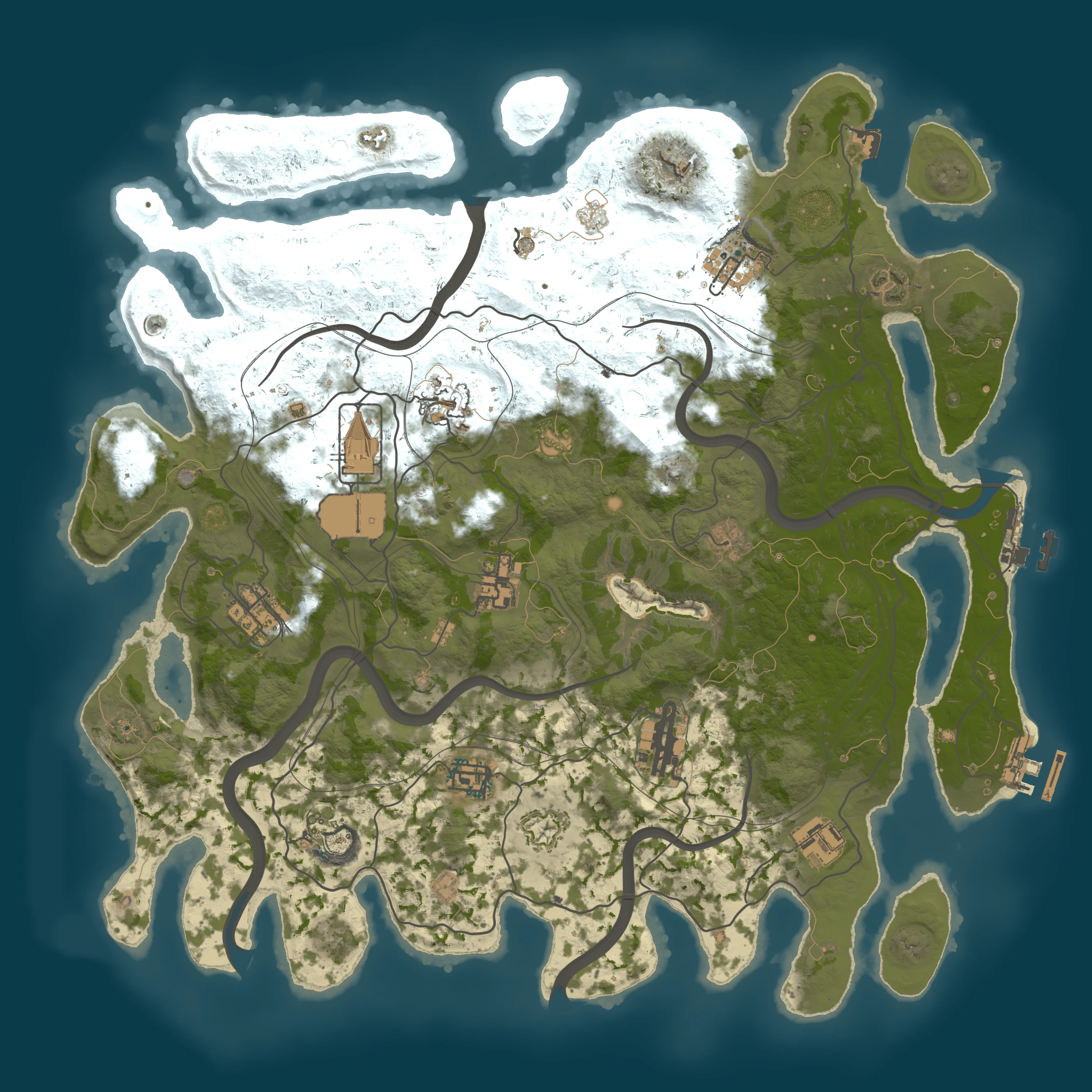 Rendered map for seed 1327314644
