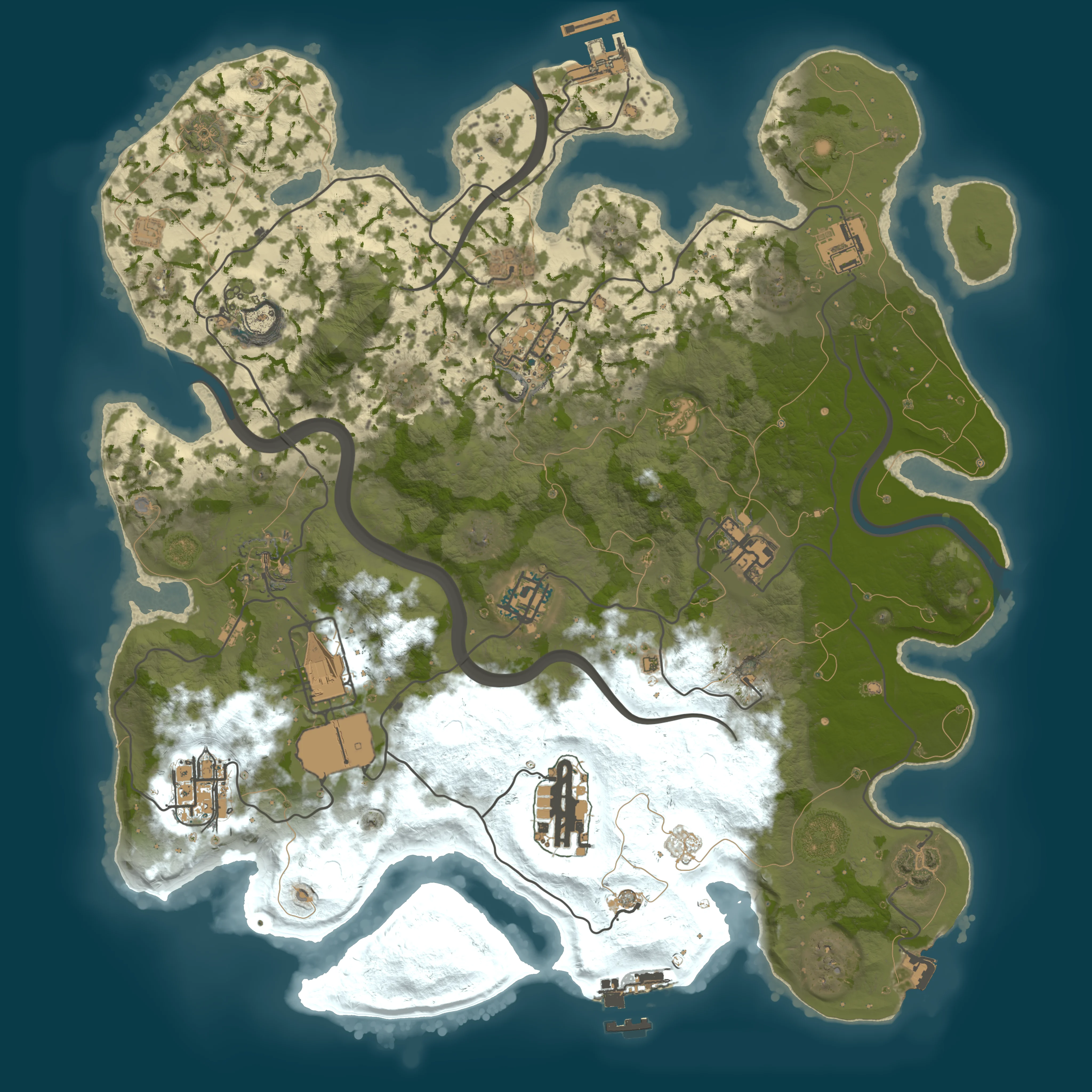 Rendered map for seed 7154290