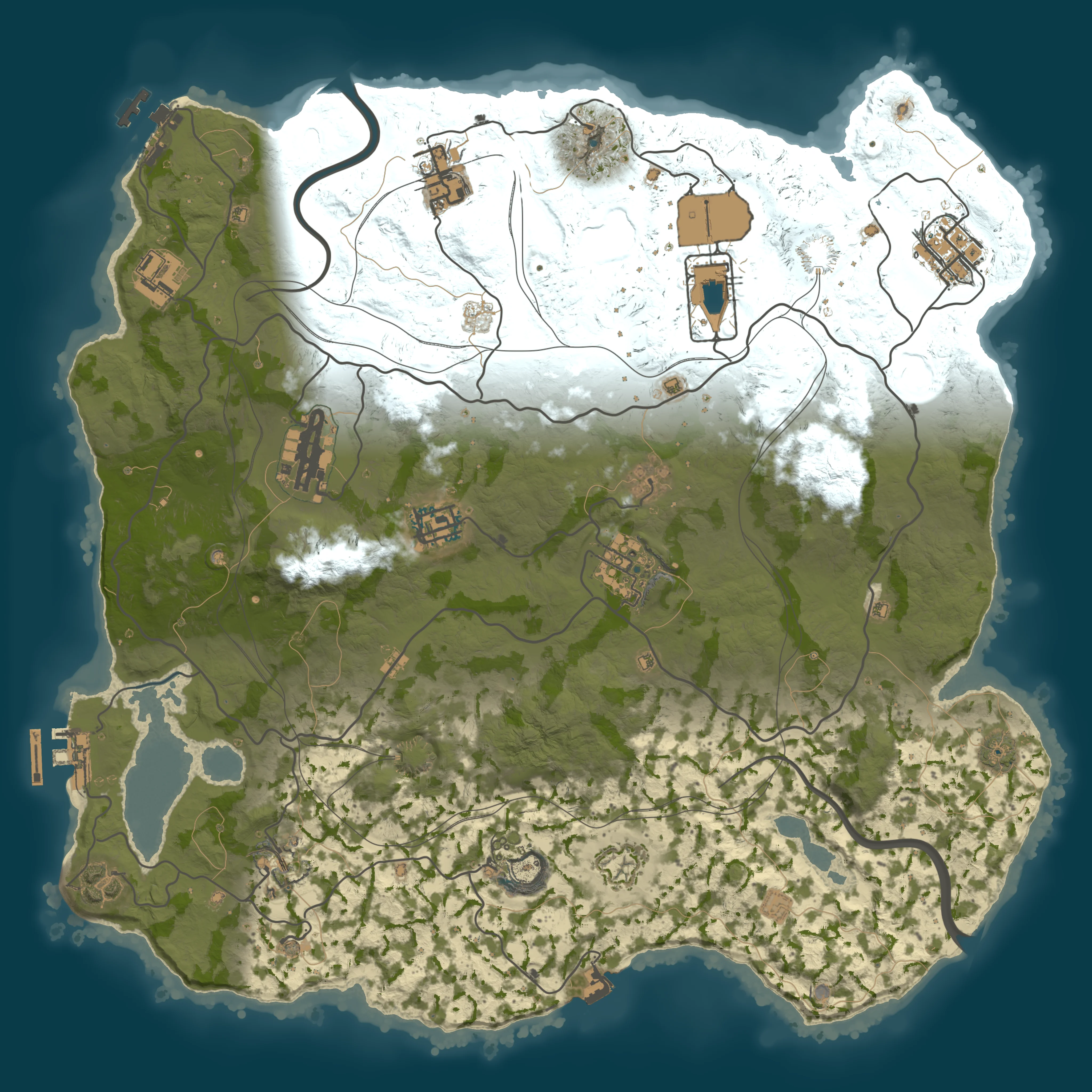 Rendered map for seed 1147