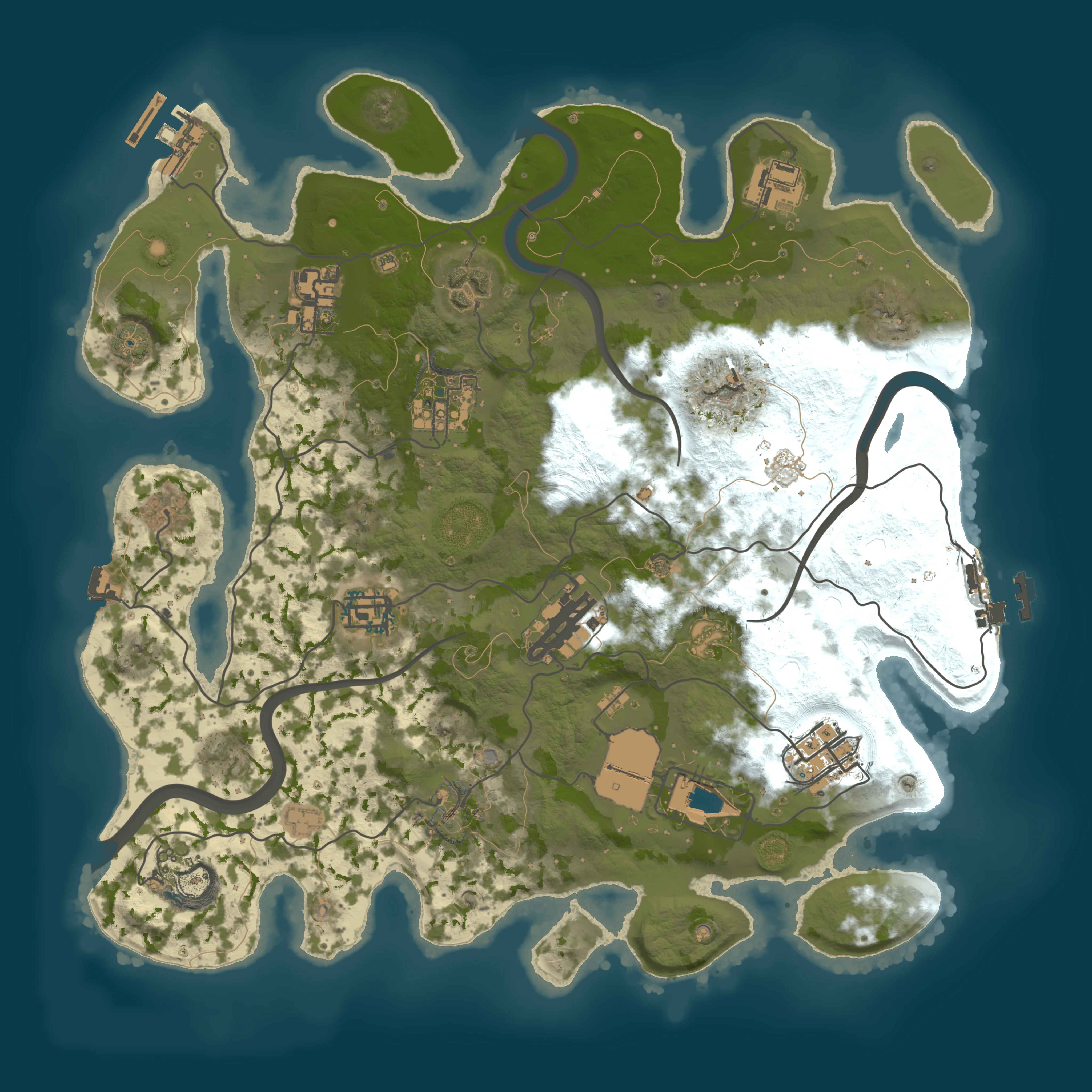 Rendered map for seed 892198
